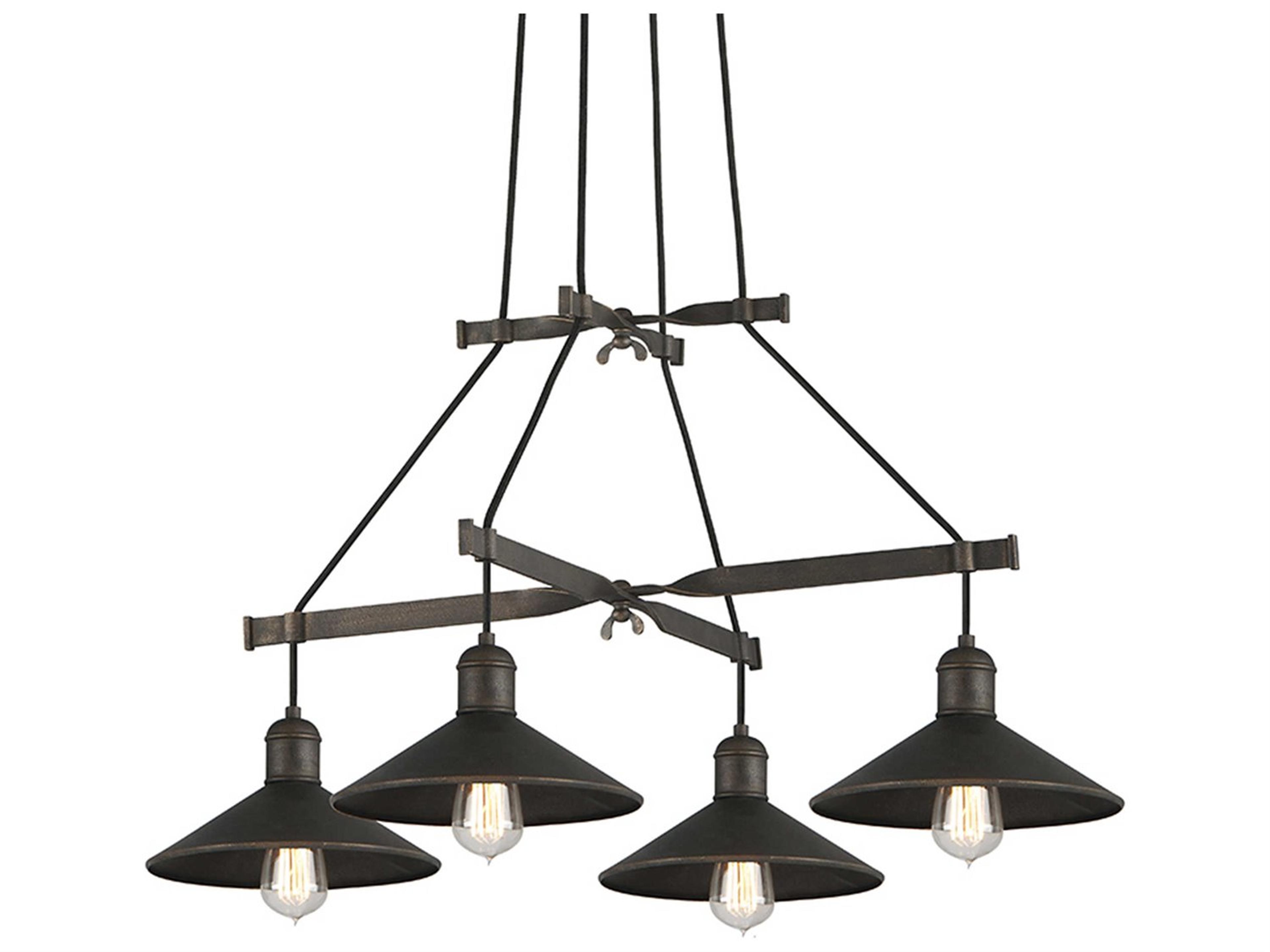 Mccoy 4-Light Vintage Bronze Island Pendant
