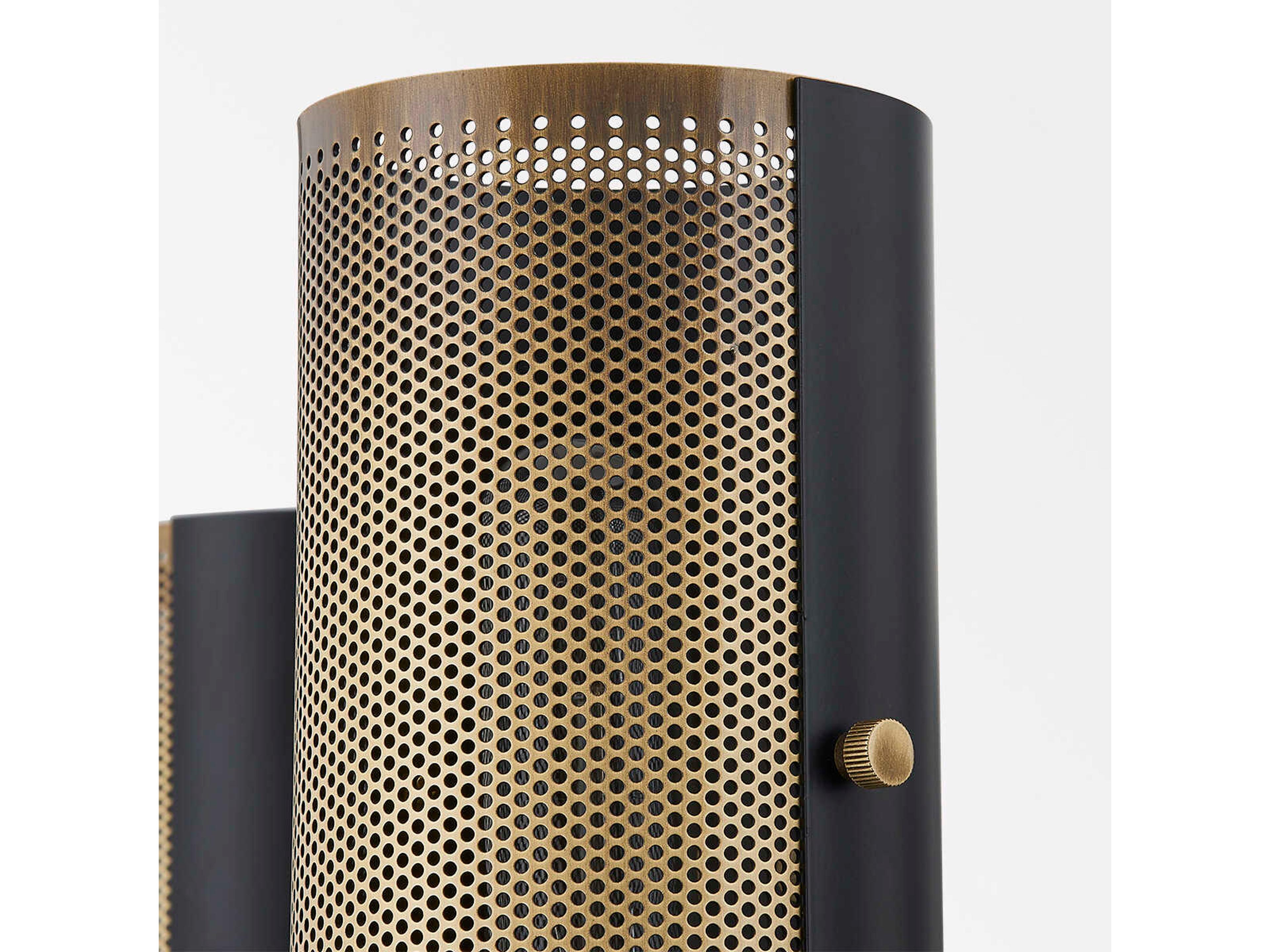 Troy Lighting Mikka 10-Light Patina Brass Black Chandelier