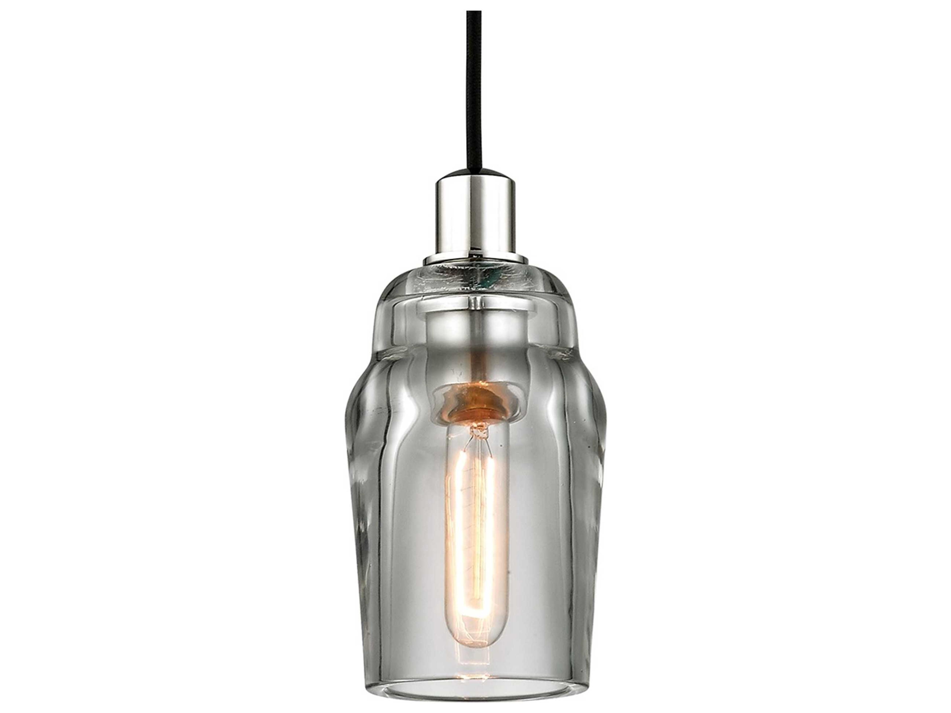 Troy Lighting Citizen 1-Light Graphite Nickel Cylinder Mini Pendant
