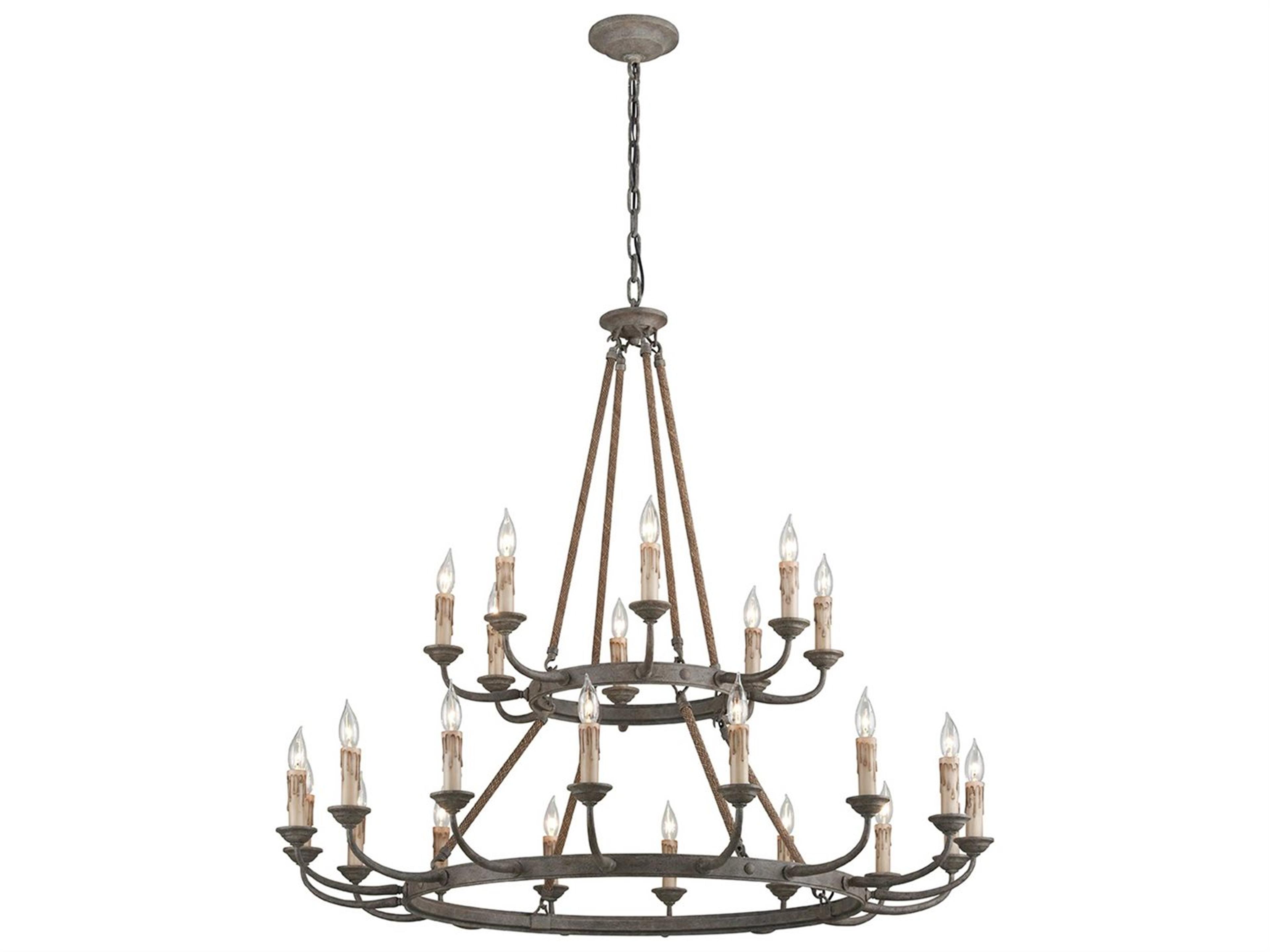 Cyrano 24-Light Chandelier in Earthen Bronze