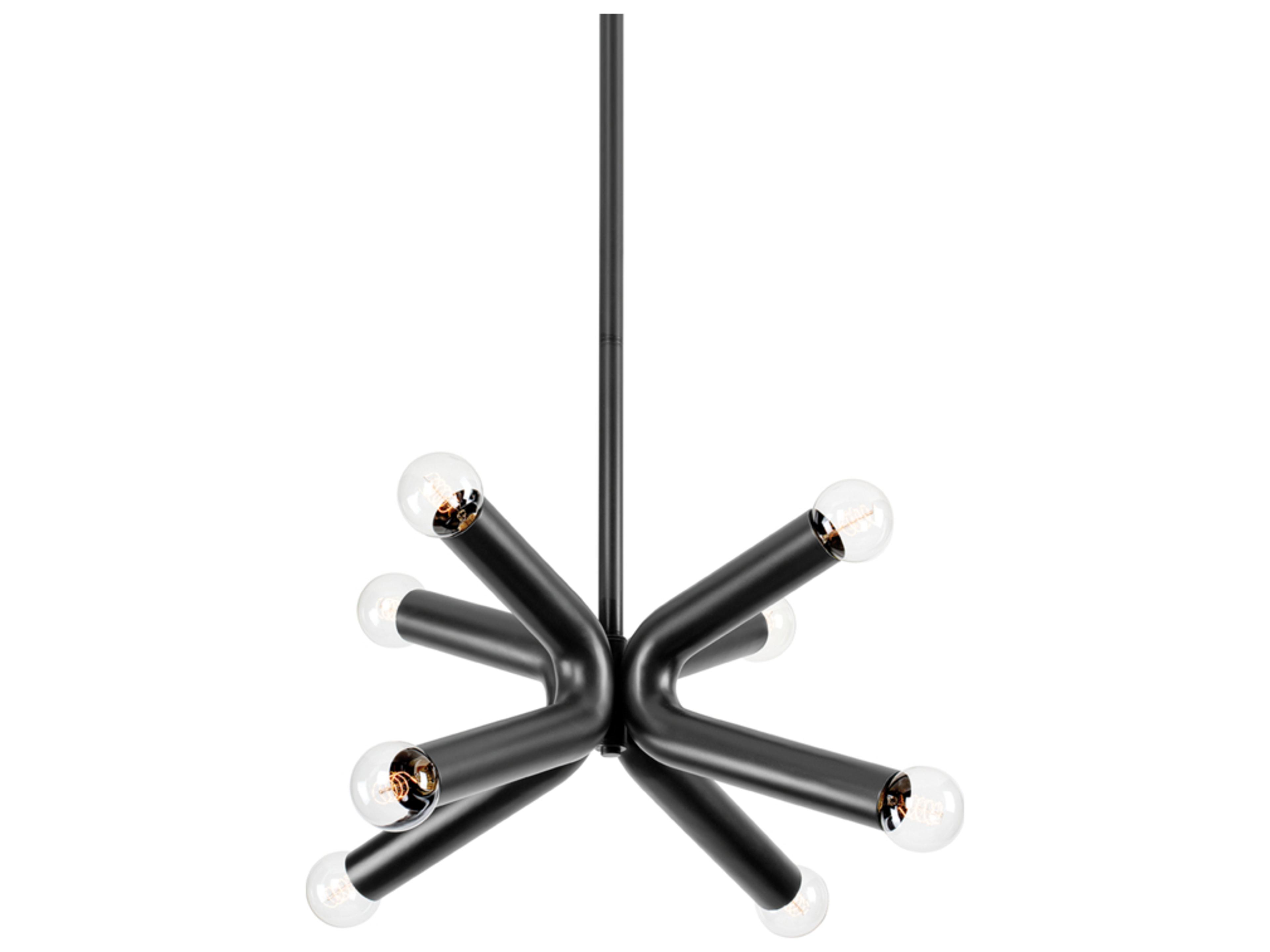 Dash 8-Light Soft Black Pendant