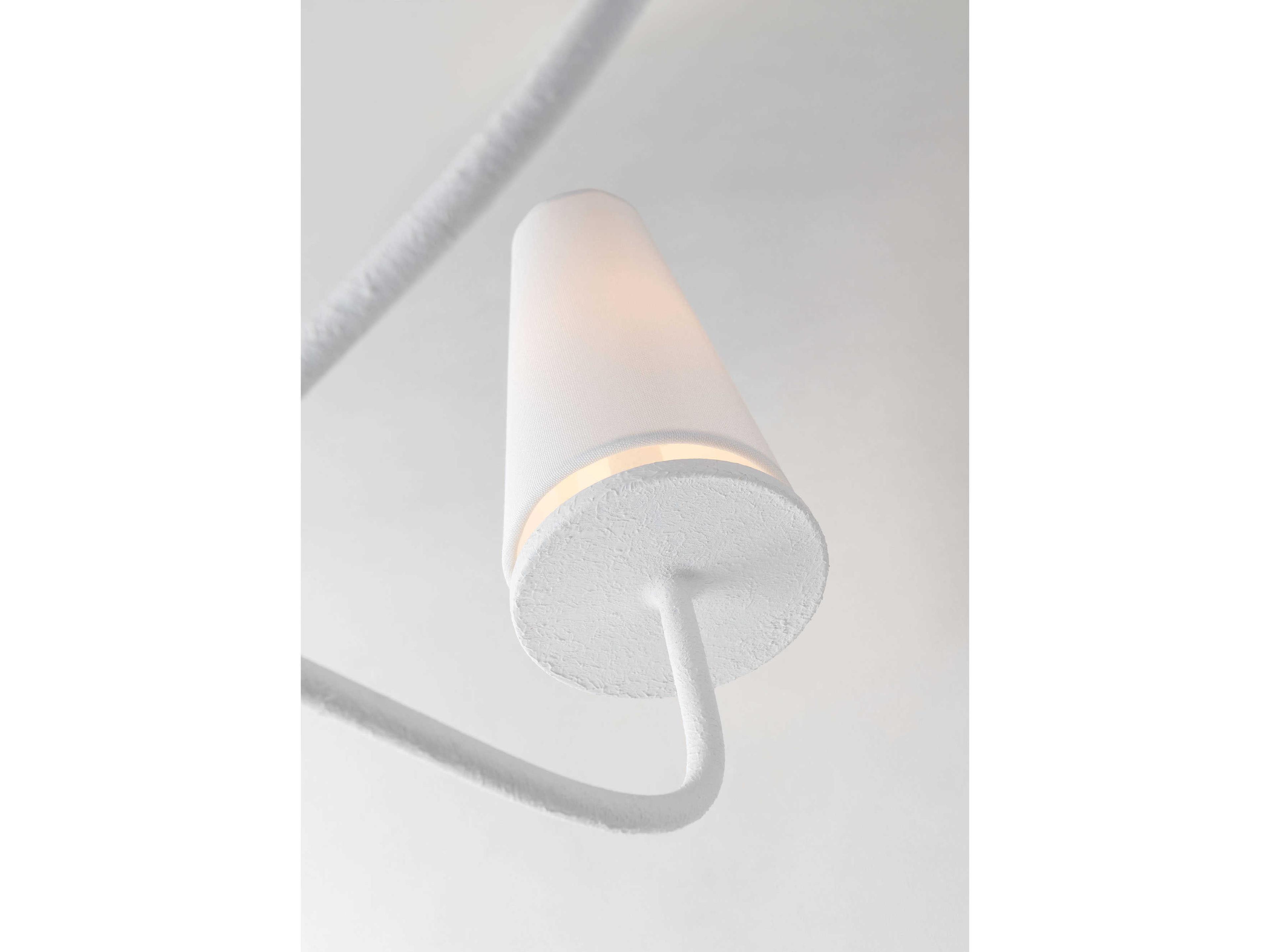 Troy Lighting Marcel 6-Light Gesso White Tiered Chandelier