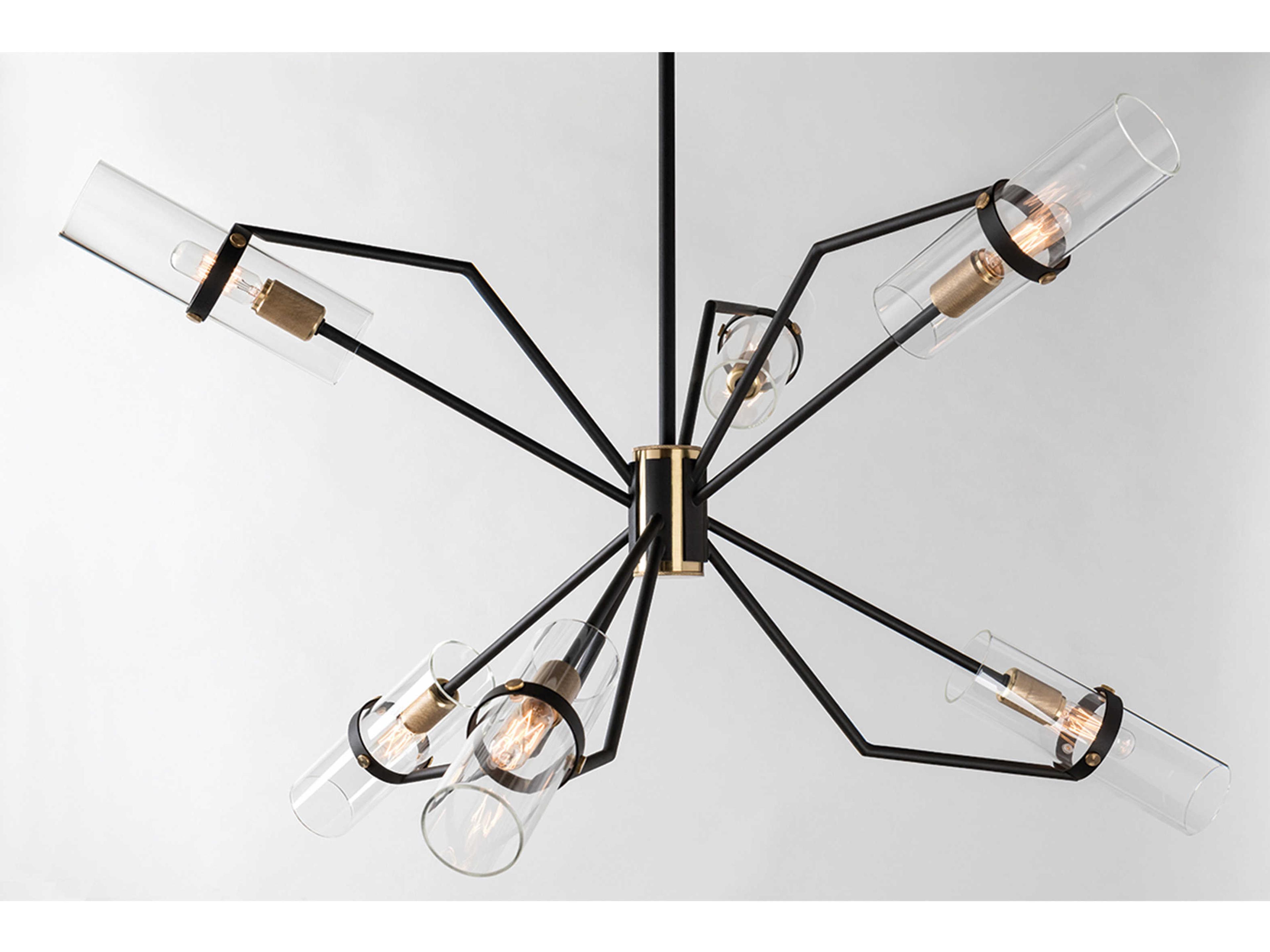 Troy Lighting Raef 6-Light Textured Bronze Cylinder Chandelier