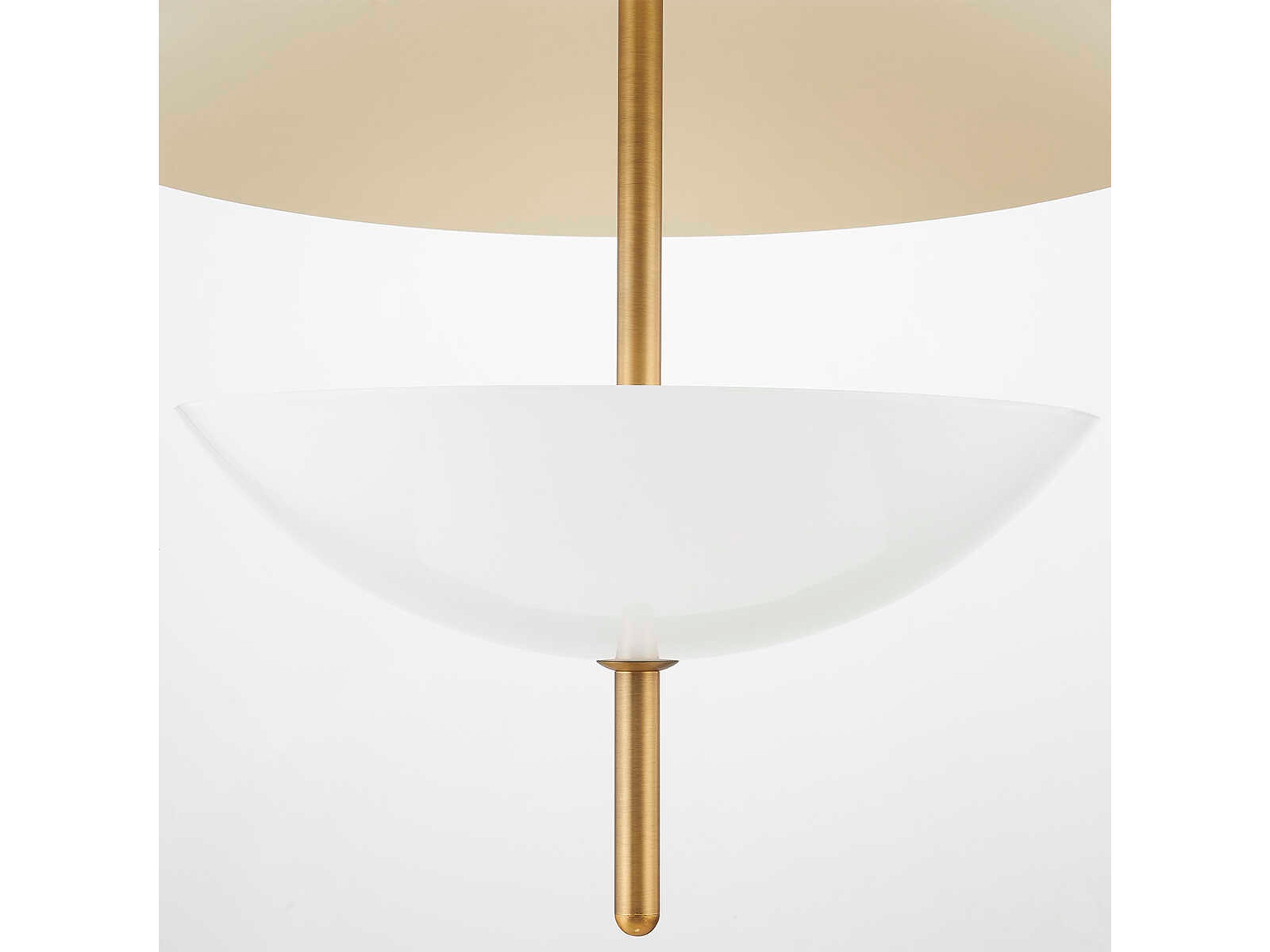 Troy Lighting Dion 3-Light Patina Brass Bowl Pendant