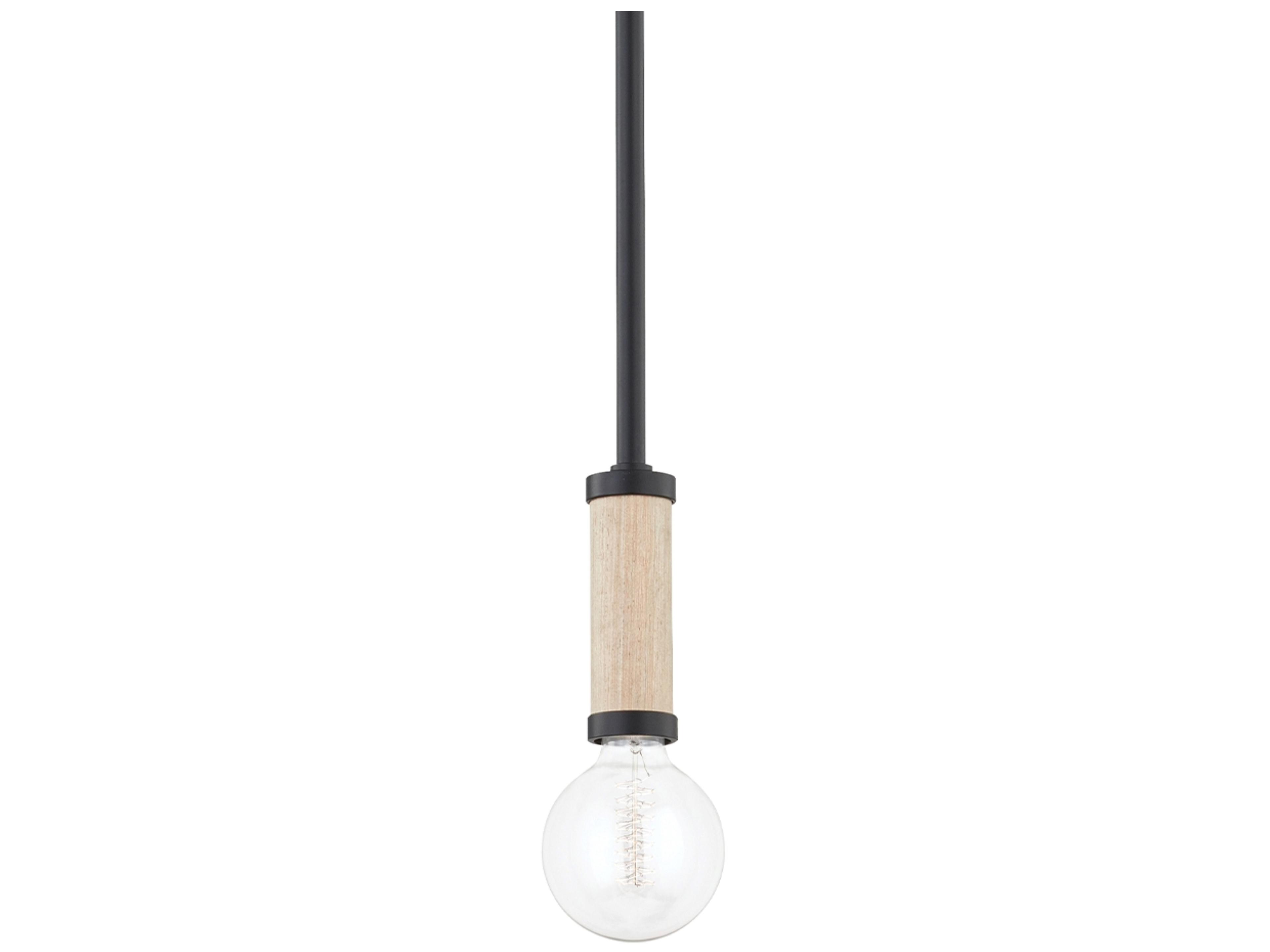 Troy Lighting Cruiz 1-Light Soft Black Mini Pendant