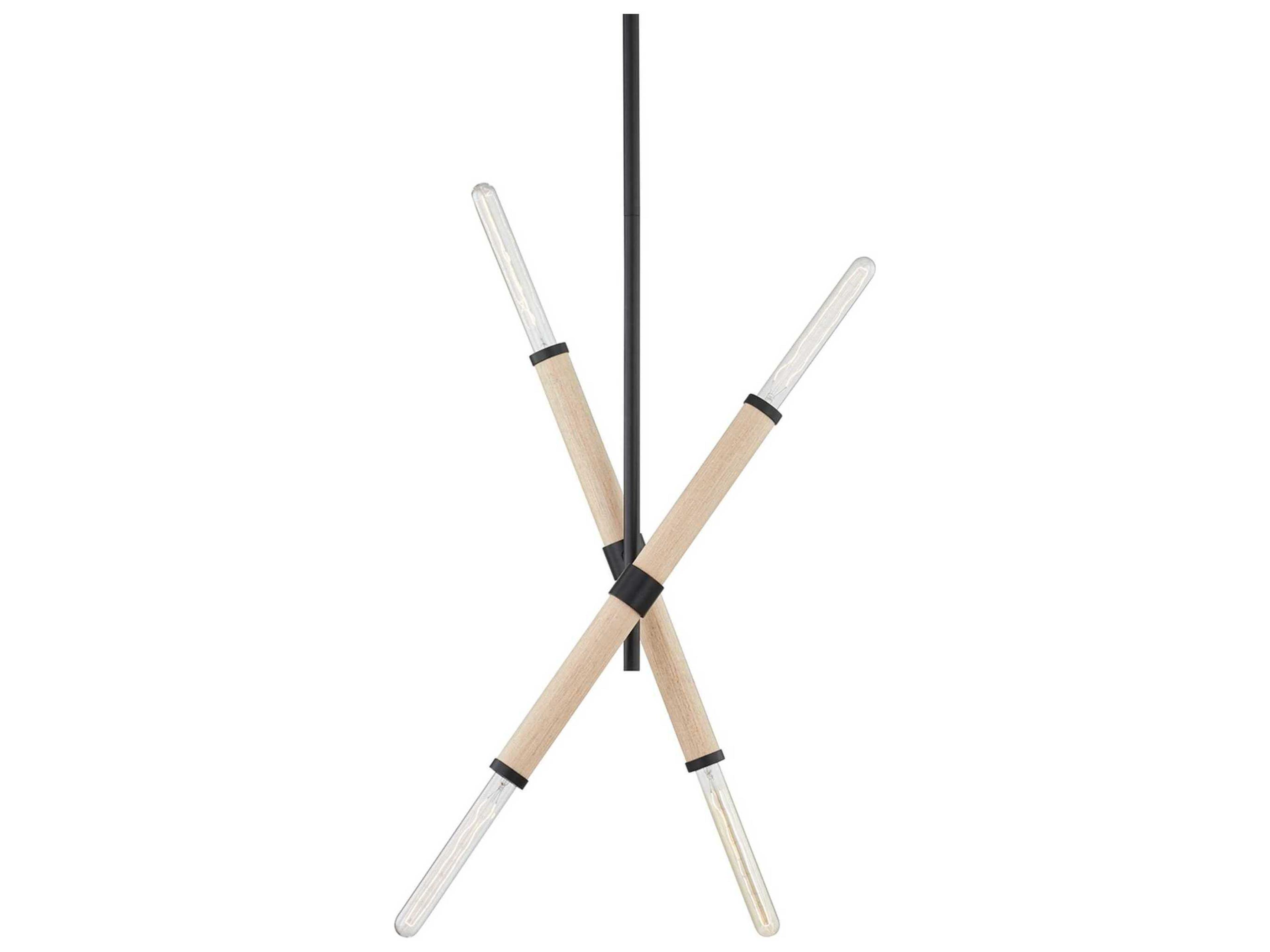 Troy Lighting Cruiz 4-Light Soft Black Sputnik Pendant