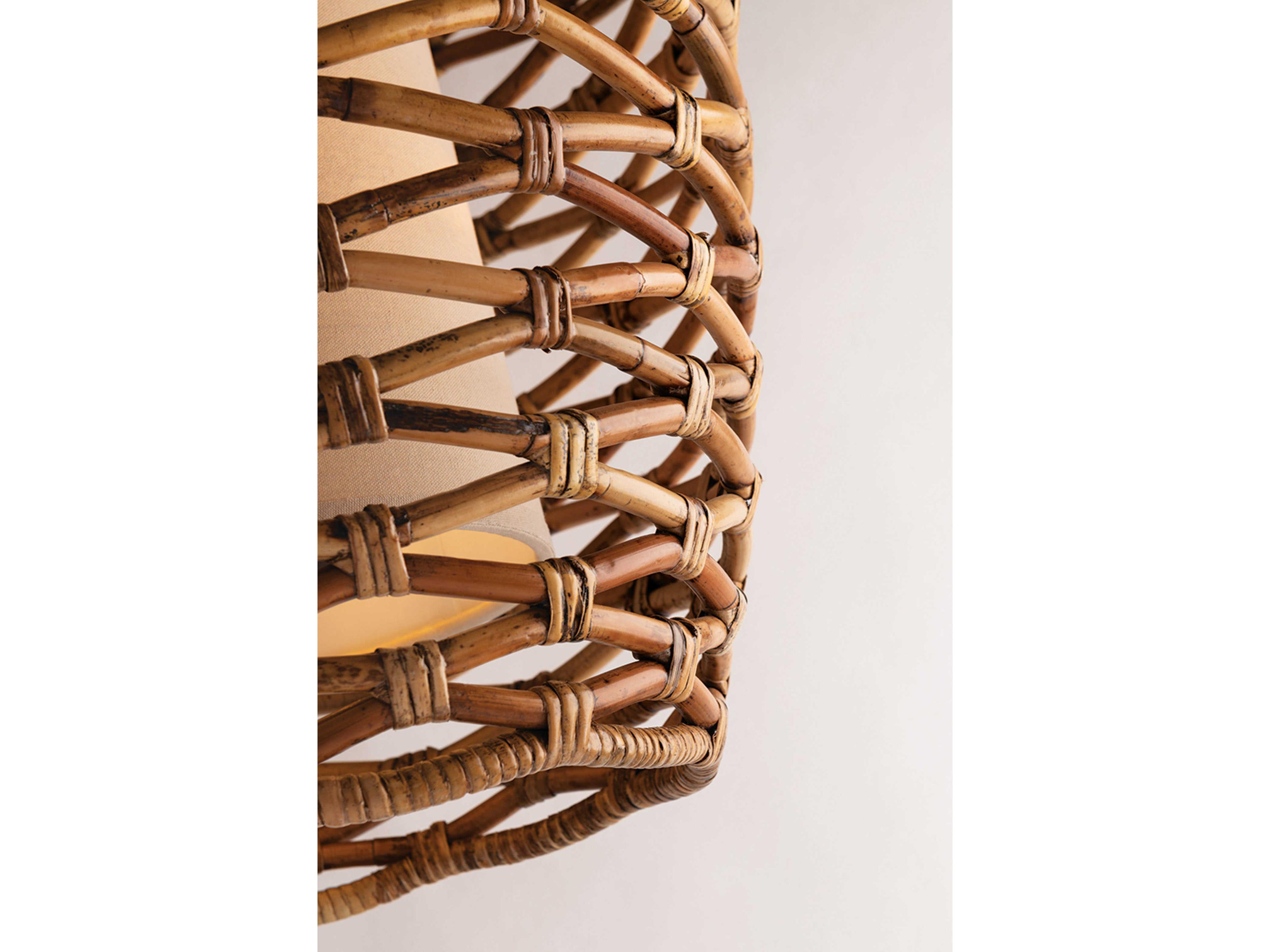 Troy Lighting Balboa 6-Light Bronze Natural Brown Cylinder Pendant