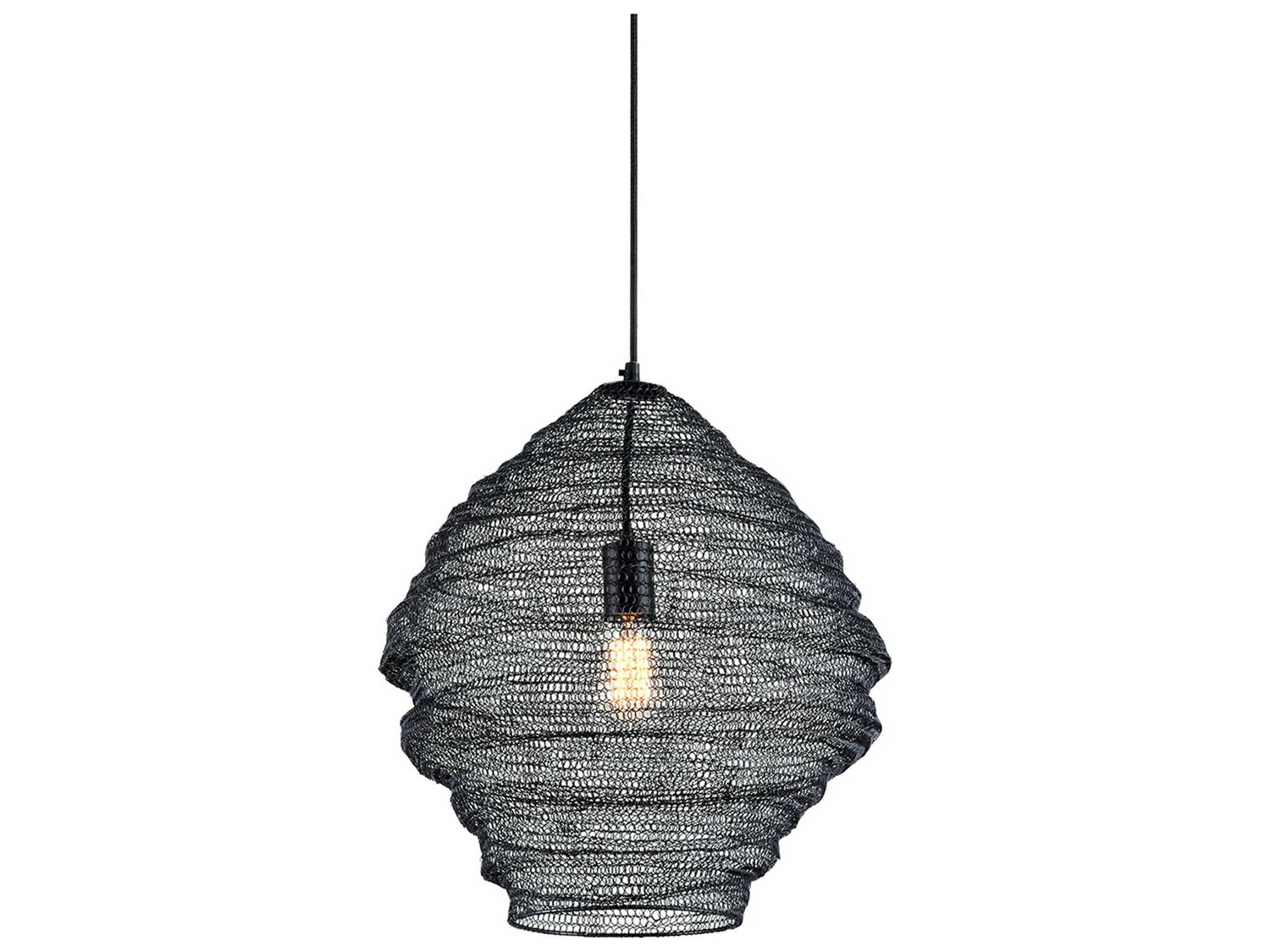 Wabi Sabi 1-Light Black Pendant