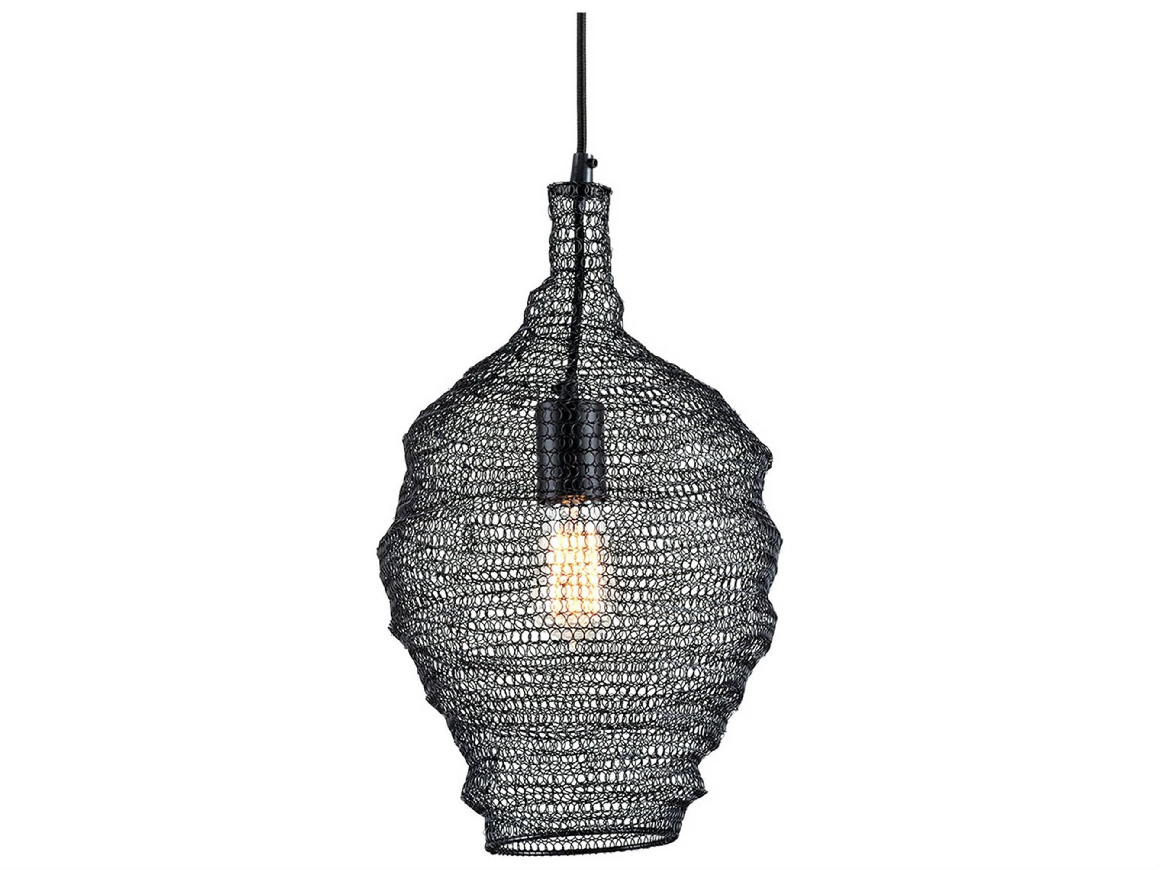Wabi Sabi 1-Light Black Mini Pendant
