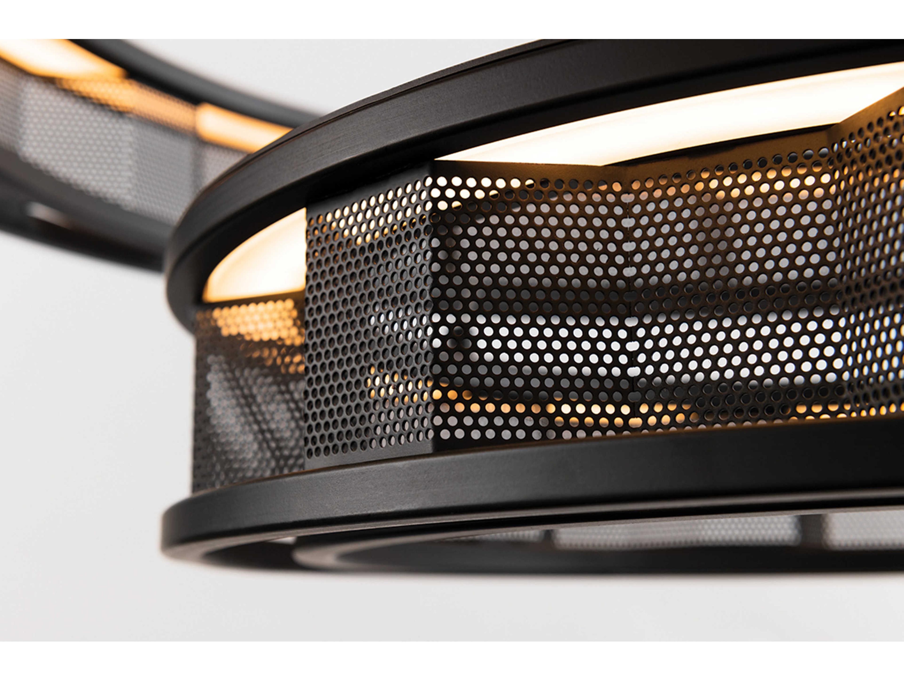 Troy Lighting Fuze 1-Light Modern Bronze LED Round Pendant