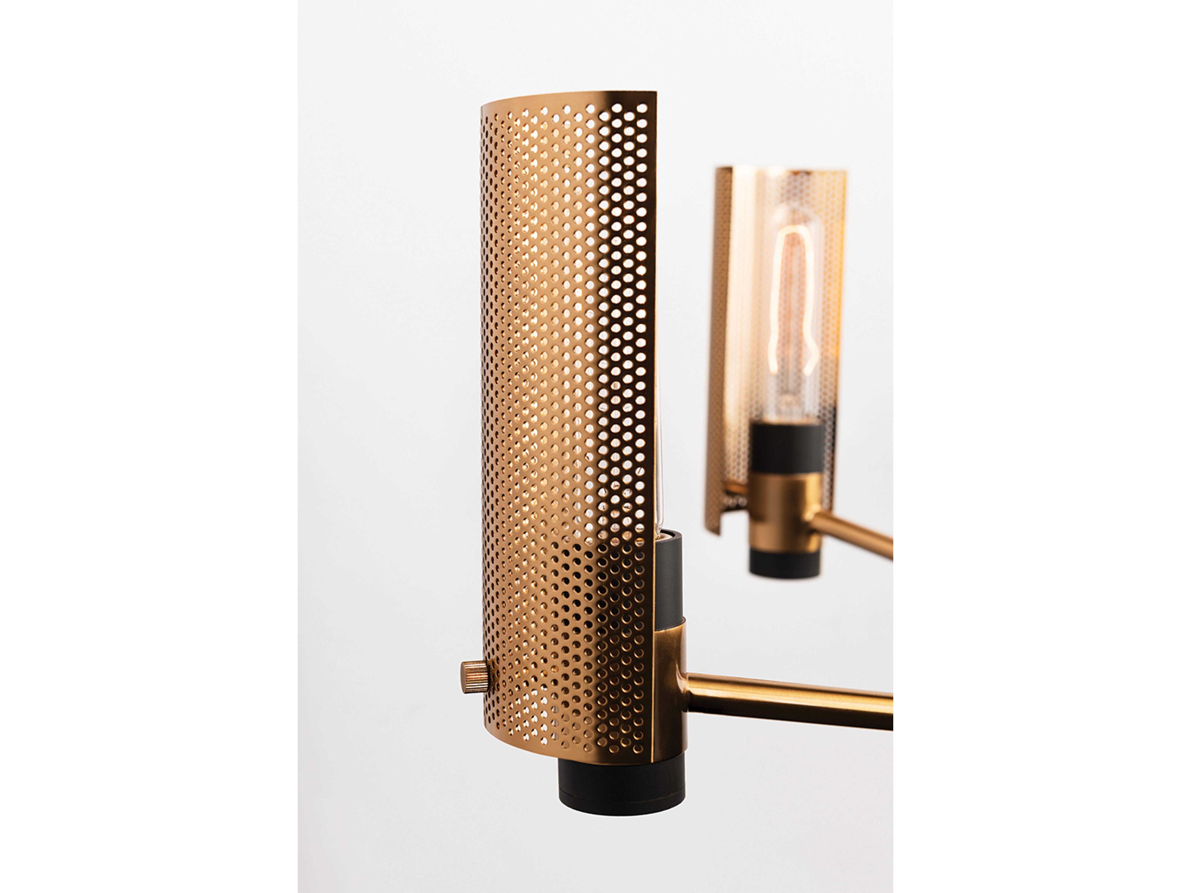 Troy Lighting Pilsen 8-Light Modern Bronze And Aged Brass Chandelier