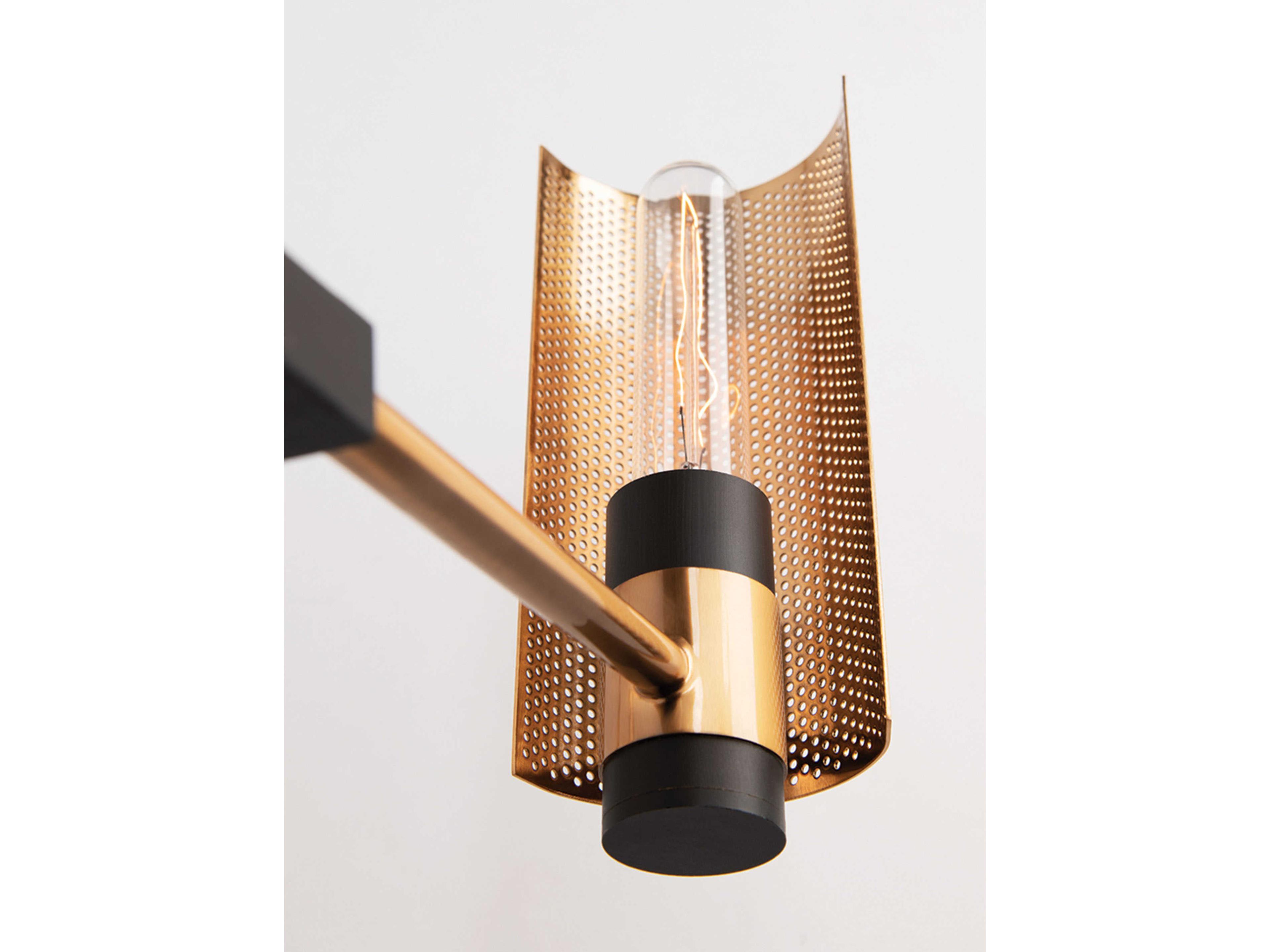 Troy Lighting Pilsen 8-Light Modern Bronze And Aged Brass Chandelier