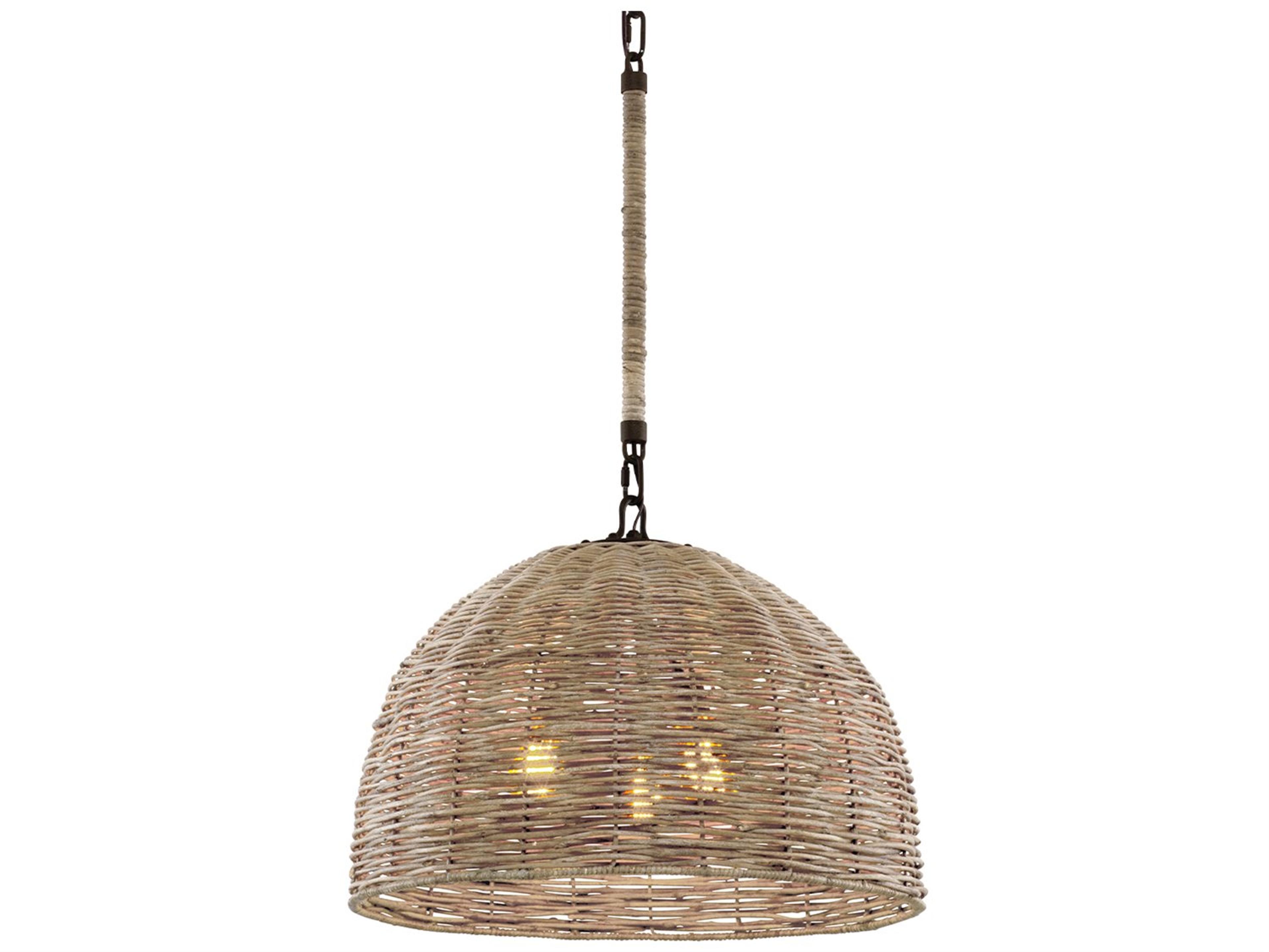 Huxley 3-Light Tidepool Bronze LED Bowl Pendant