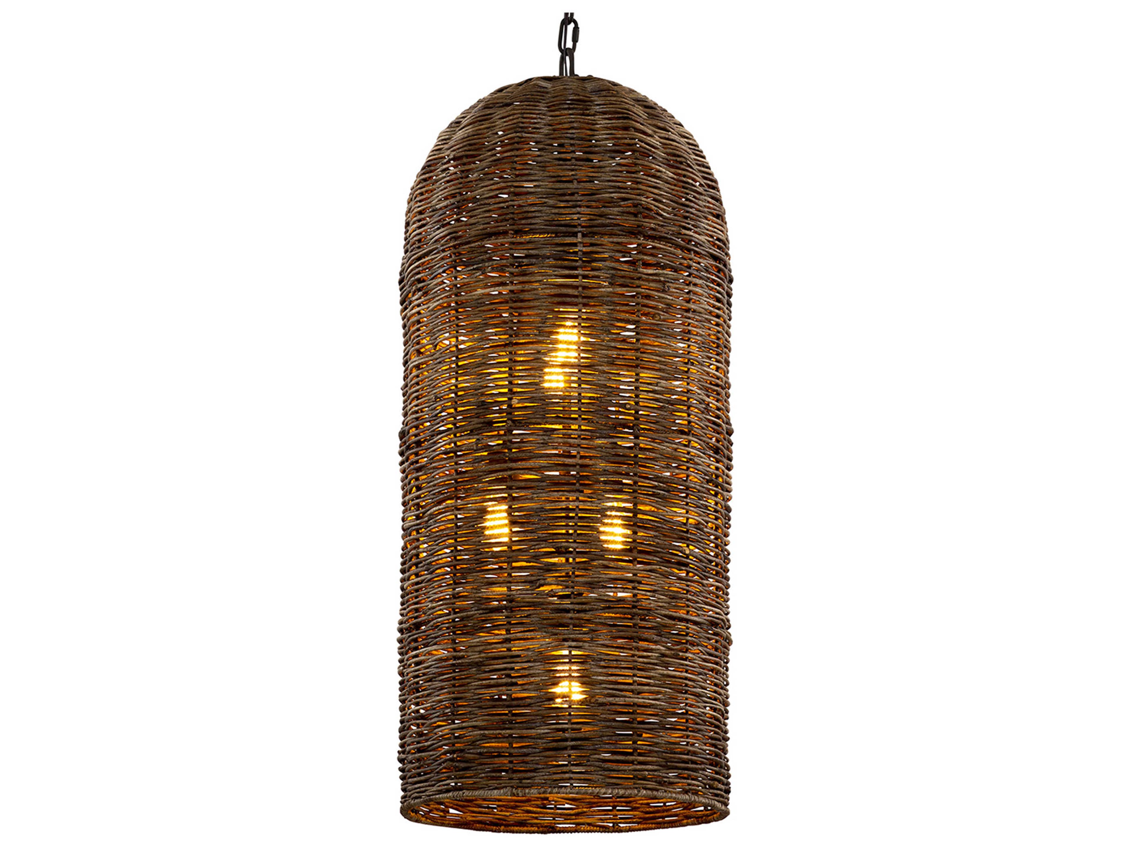 Troy Lighting Huxley 5-Light Tidepool Bronze LED Bowl Pendant