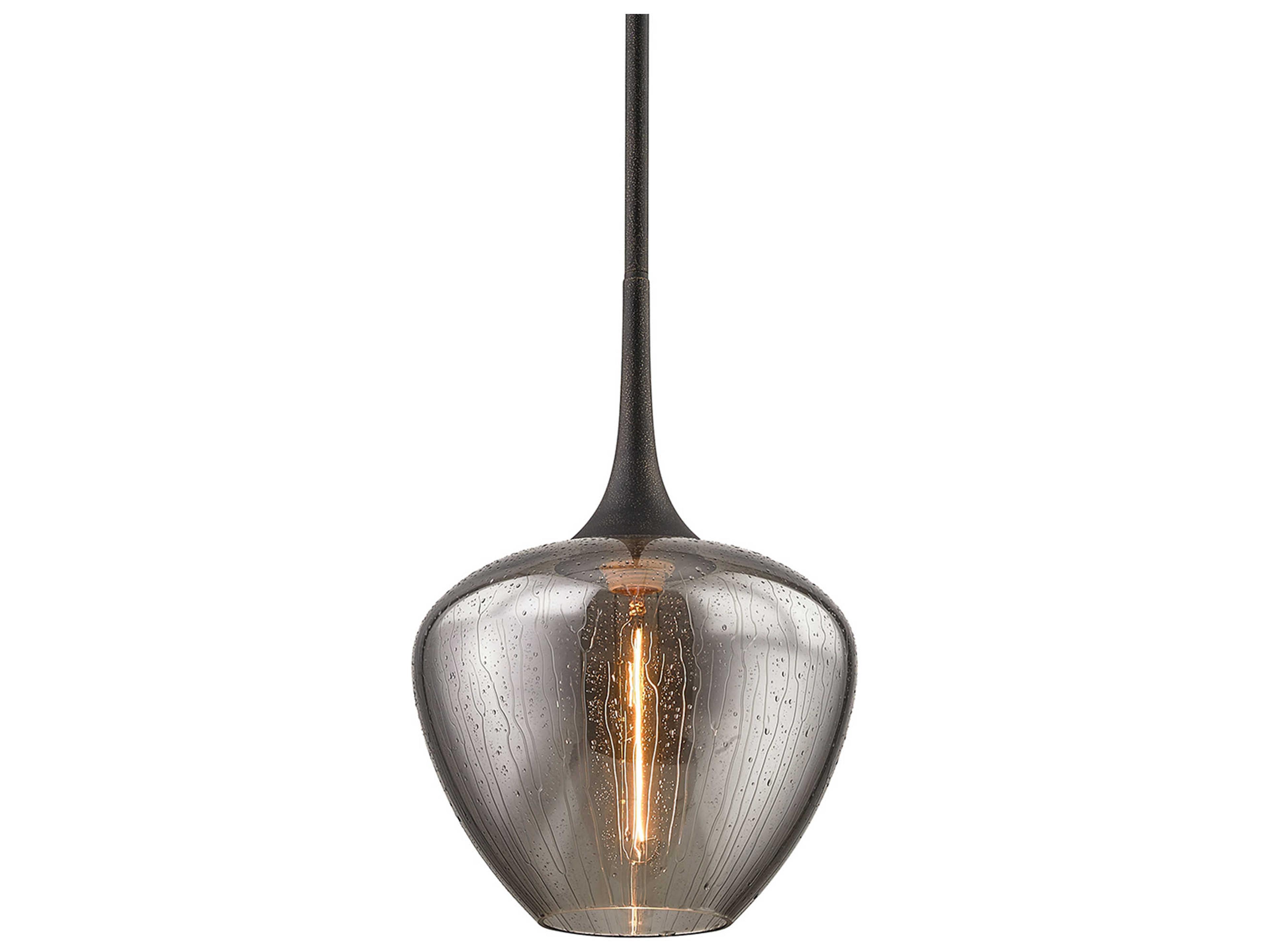 Troy Lighting West End 1-Light Vintage Bronze Glass Pendant