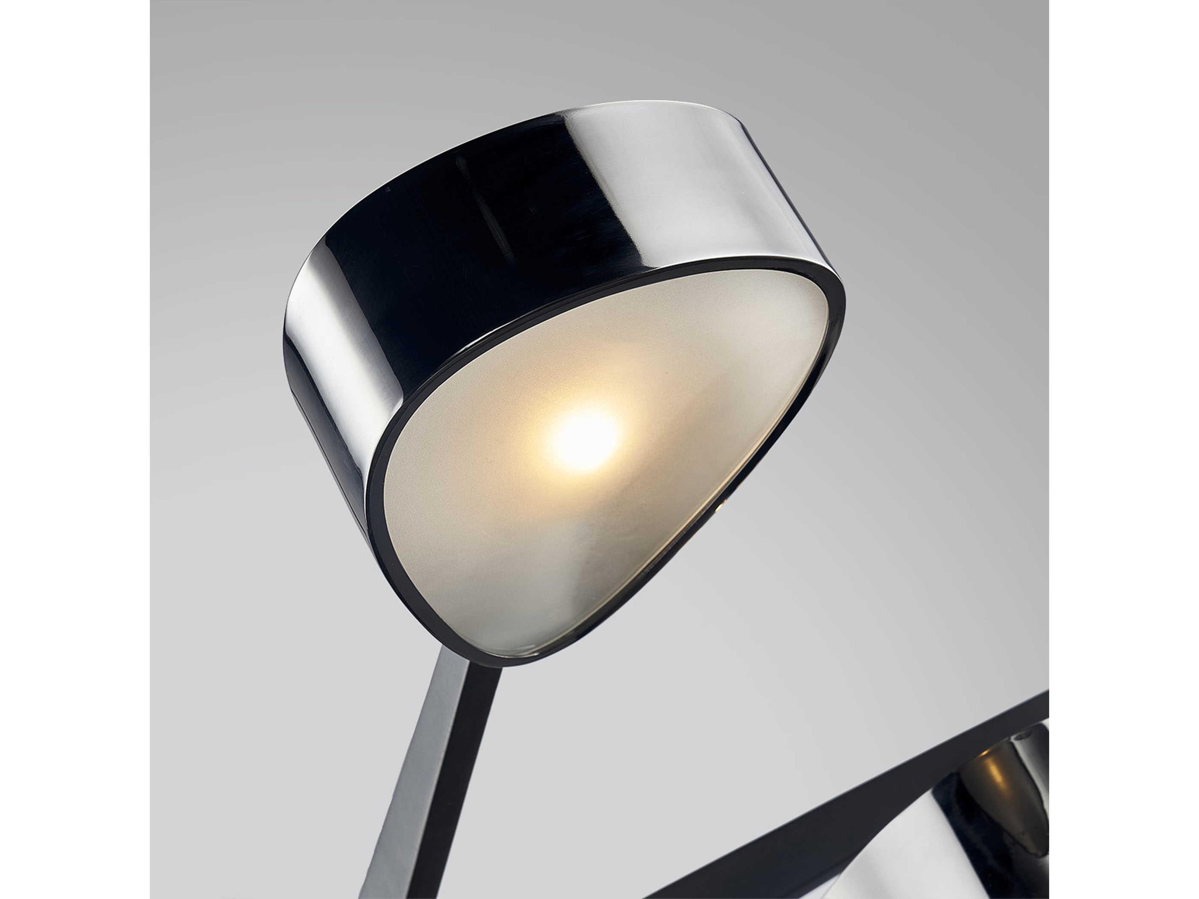 Troy Lighting Allisio 5-Light Carbide Black Chrome Glass Chandelier