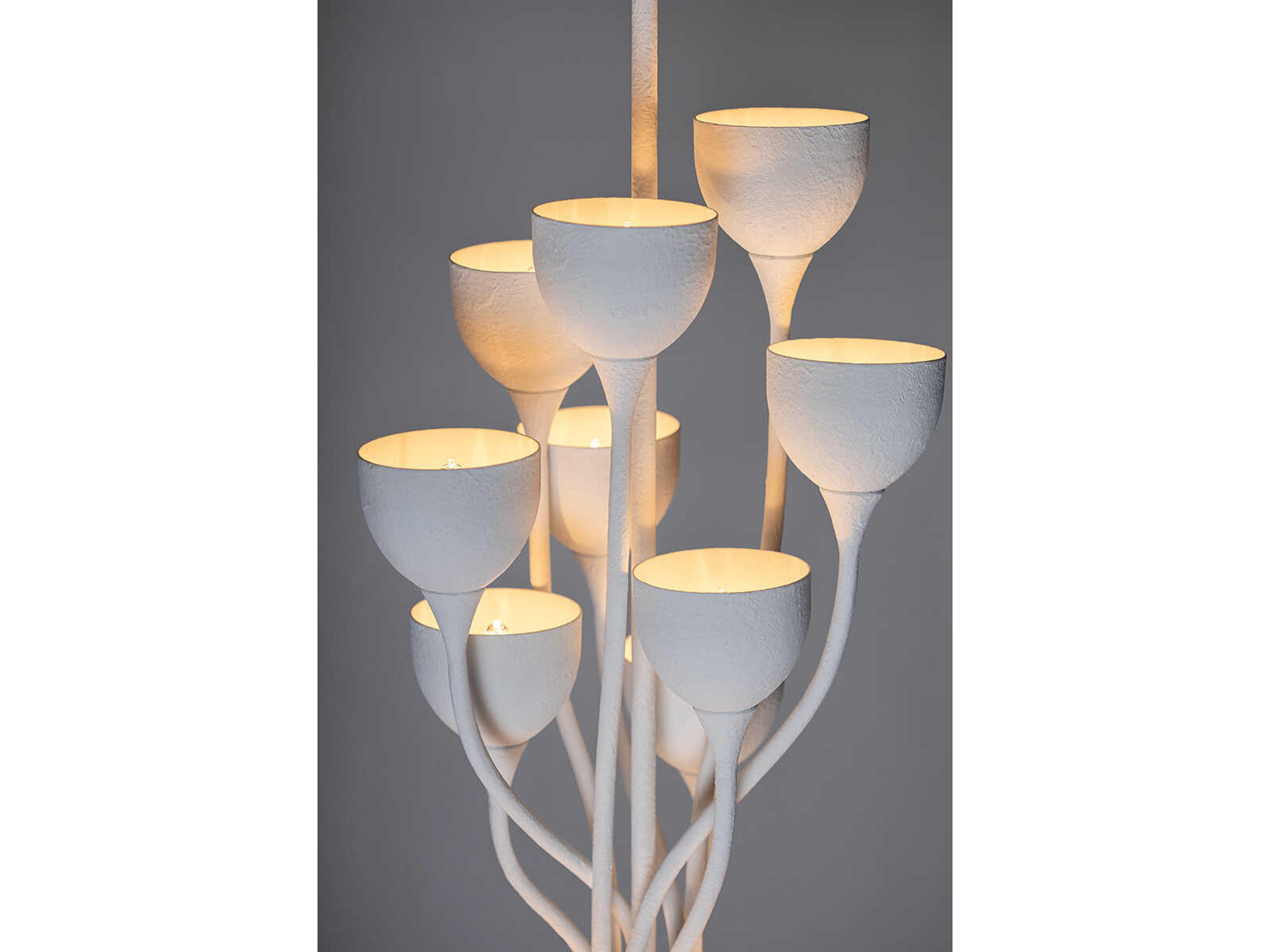 Troy Lighting Westwood 12-Light Gesso White Lantern Pendant