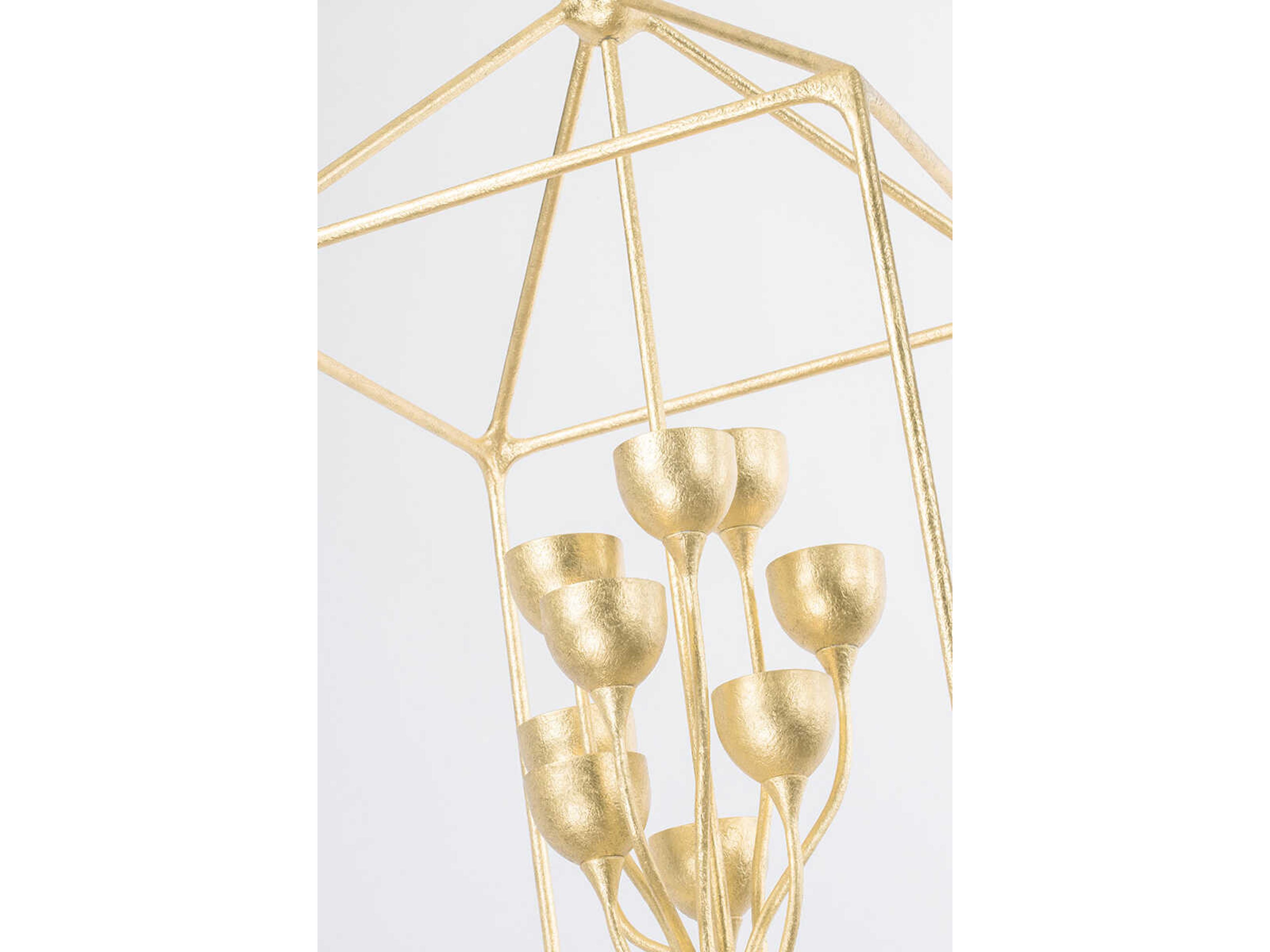 Troy Lighting Westwood 12-Light Vintage Gold Leaf Pendant