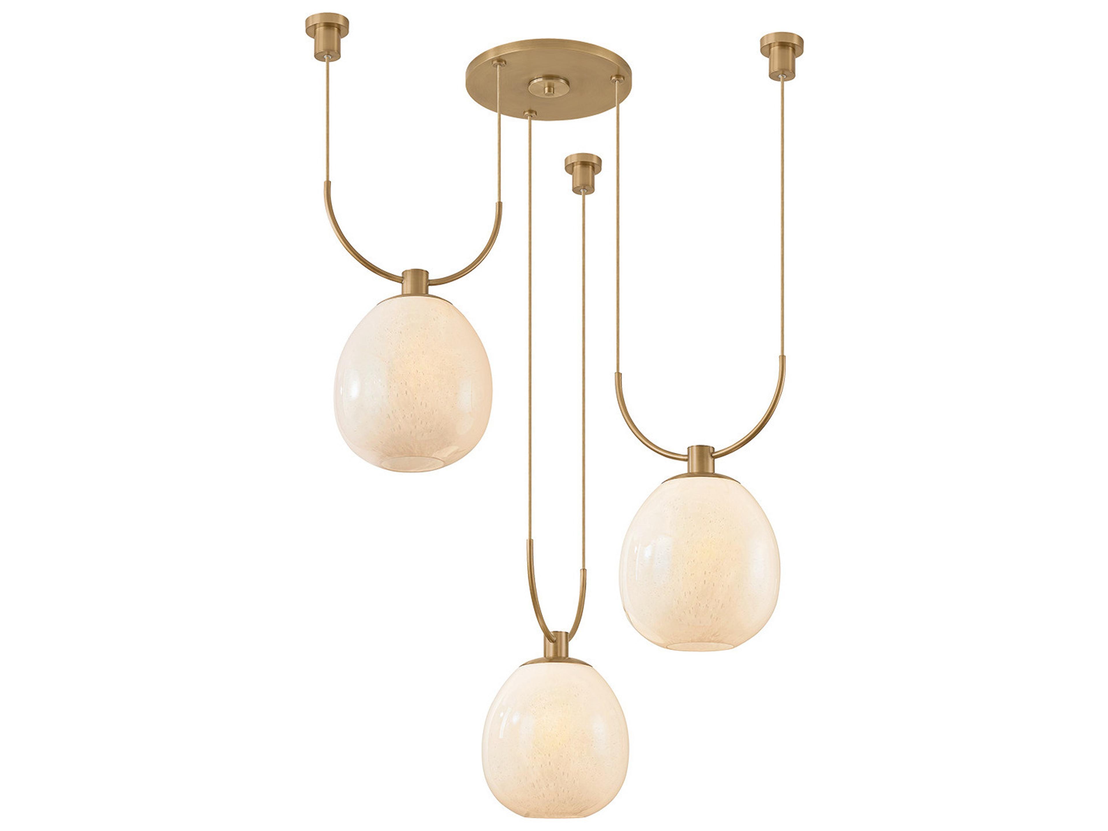 Troy Lighting Jove 3-Light Patina Brass Globe Chandelier