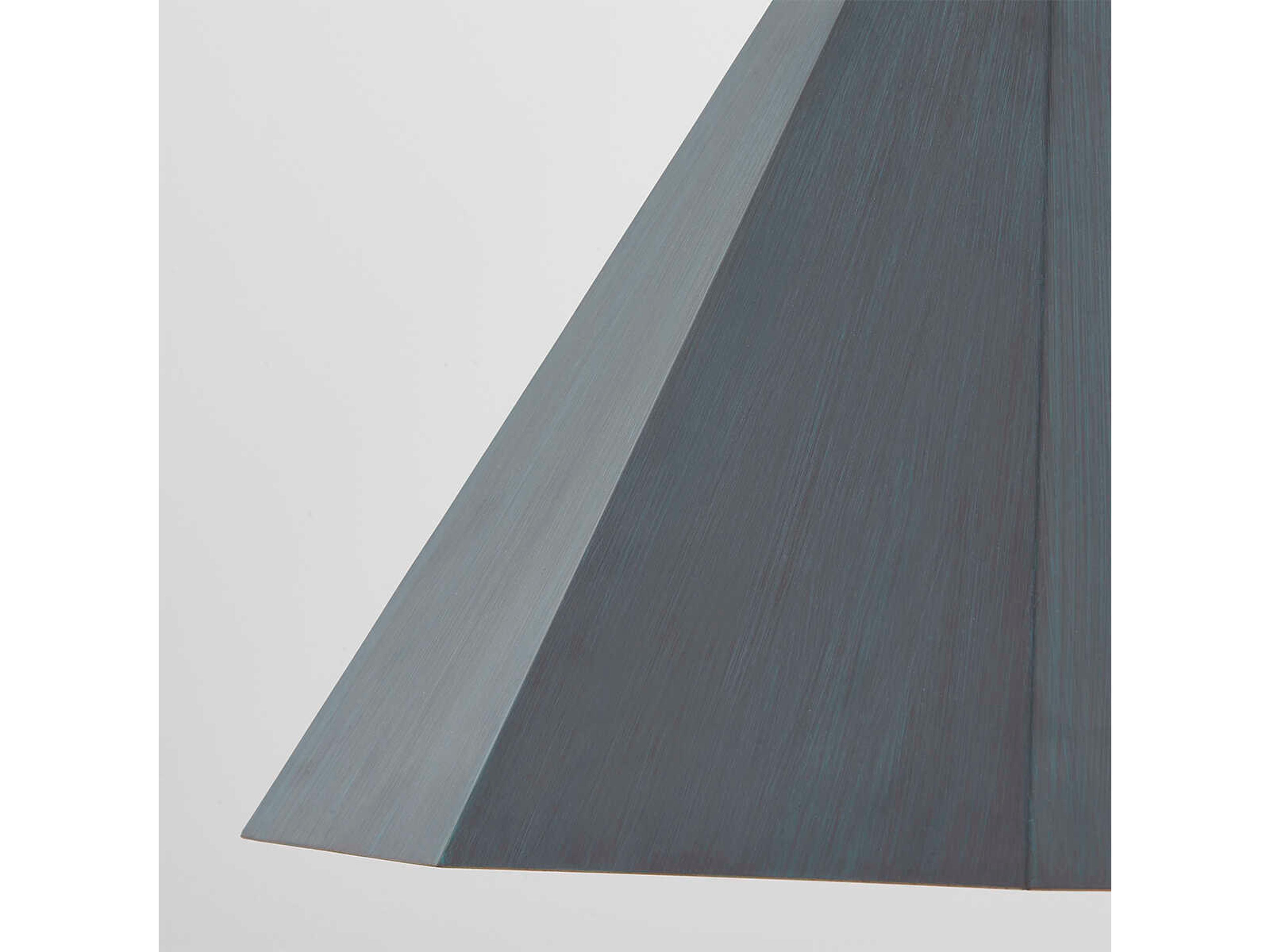 Troy Lighting Huntley 1-Light Patina Brass Gray Pendant