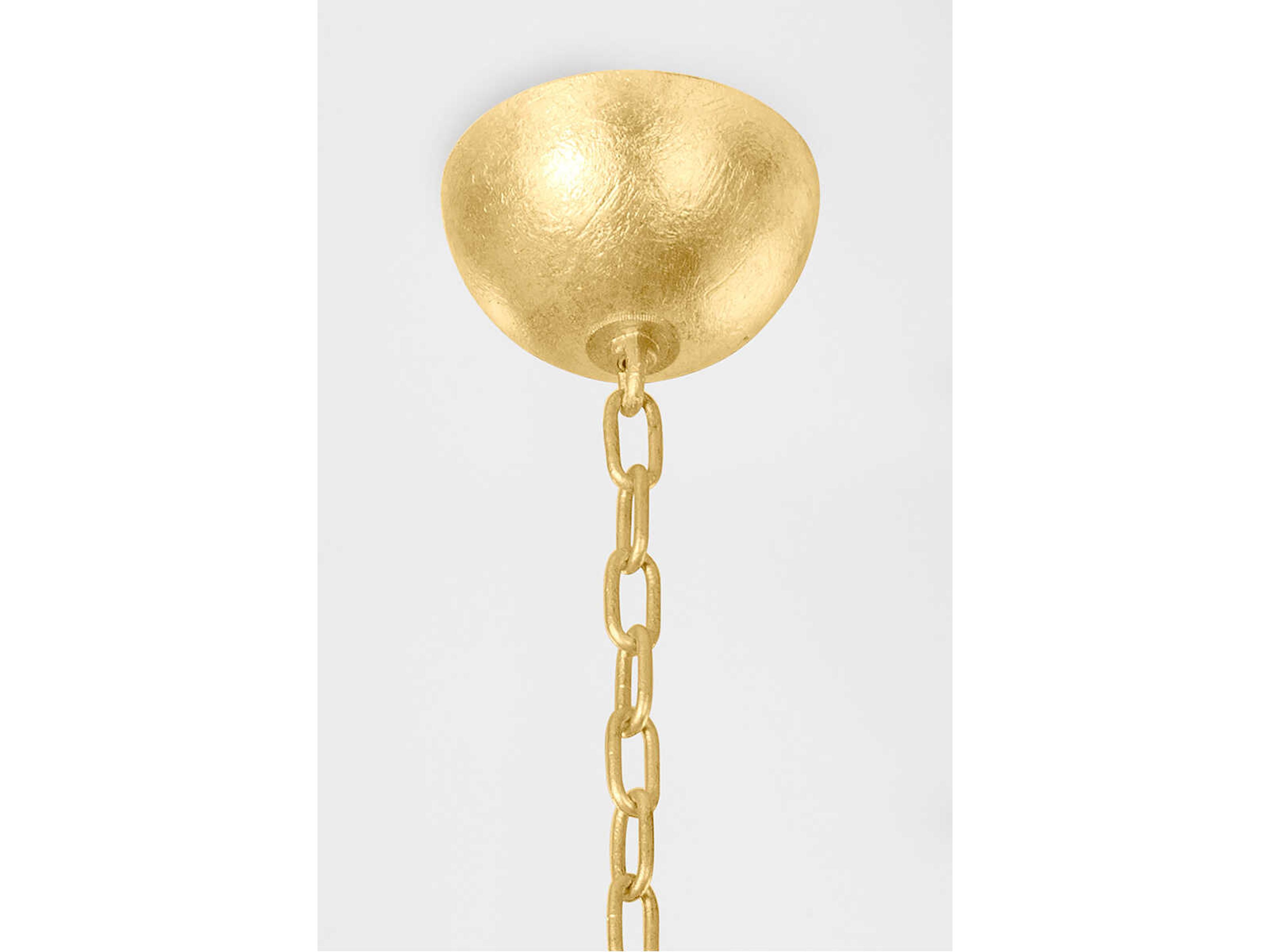 Troy Lighting Fillea 5-Light Vintage Gold Leaf Globe Chandelier