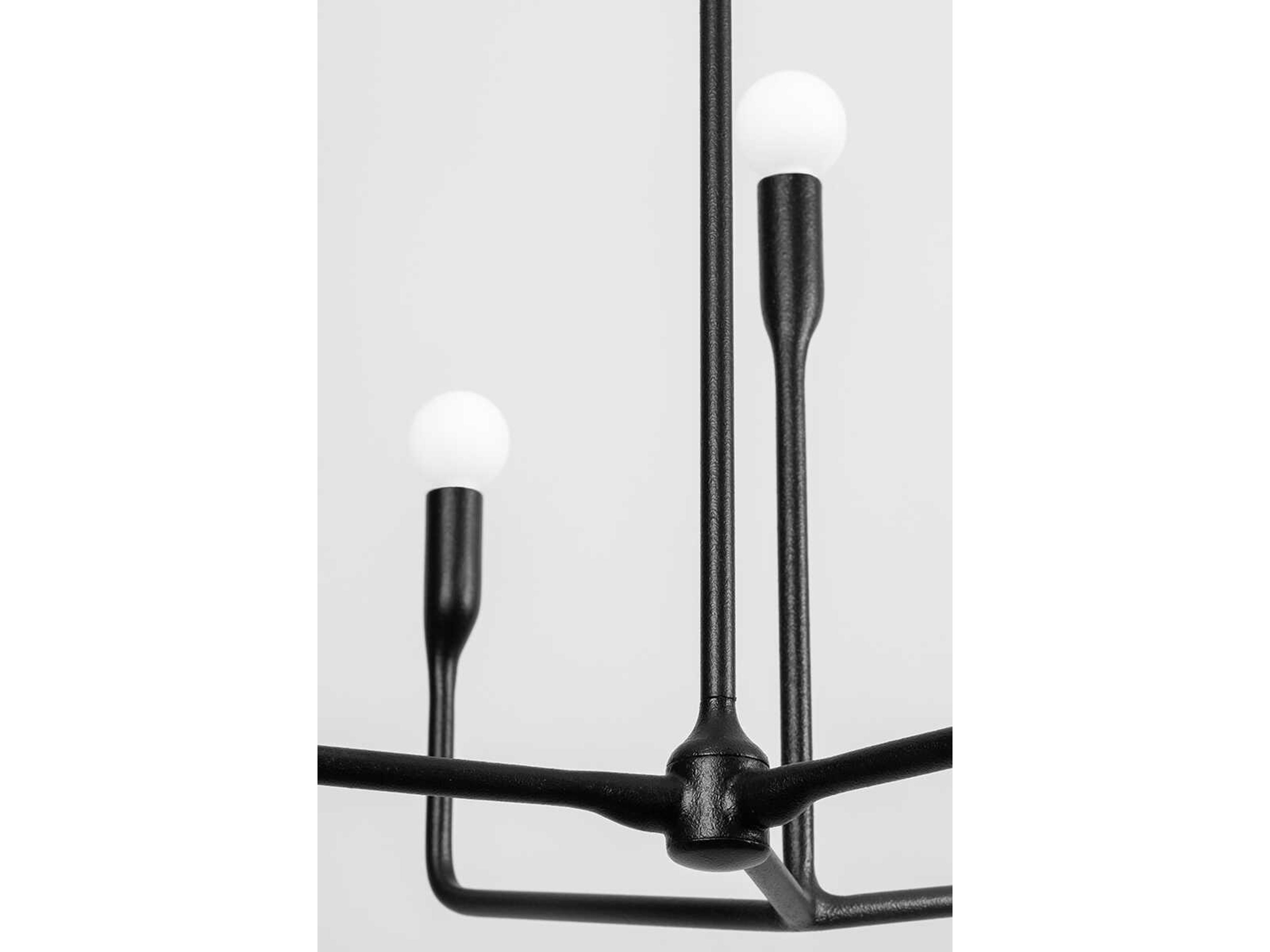 Troy Lighting Norman 9-Light Forged Iron Black Candelabra Chandelier