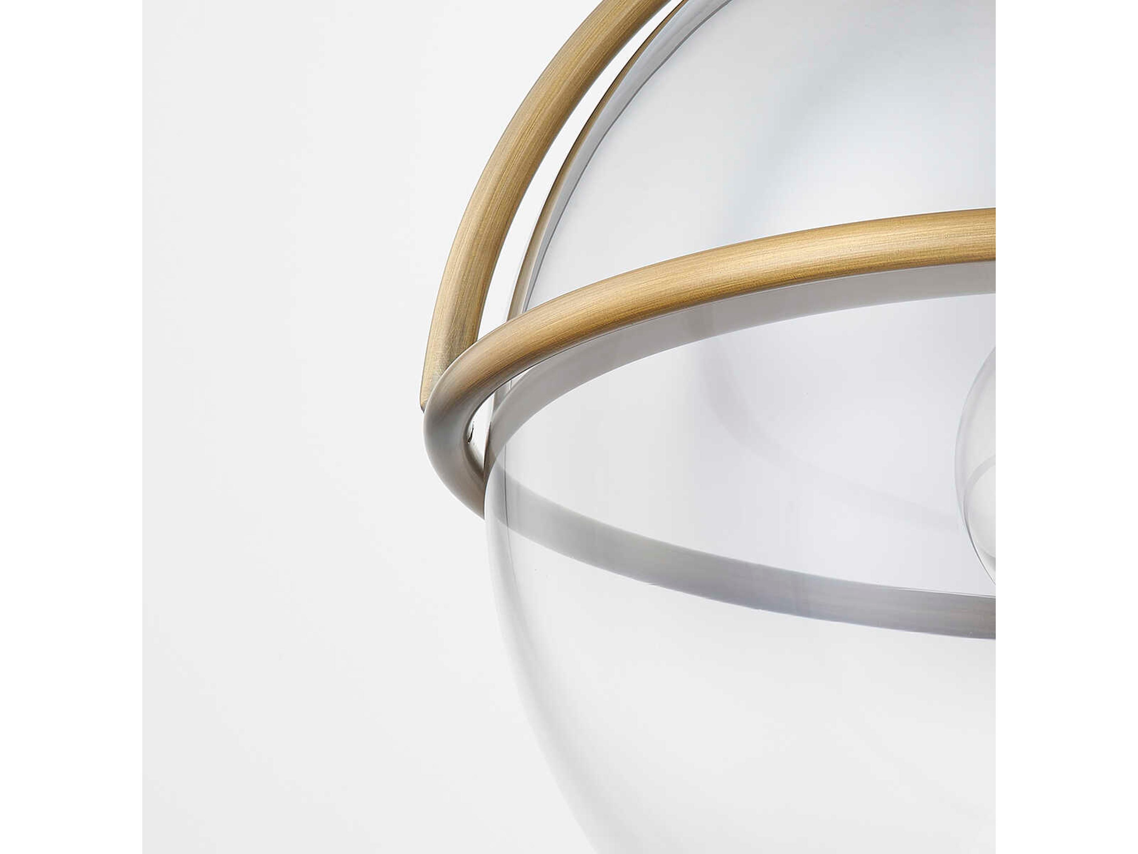 Troy Lighting Ivins 1-Light Patina Brass Glass Globe Mini Pendant