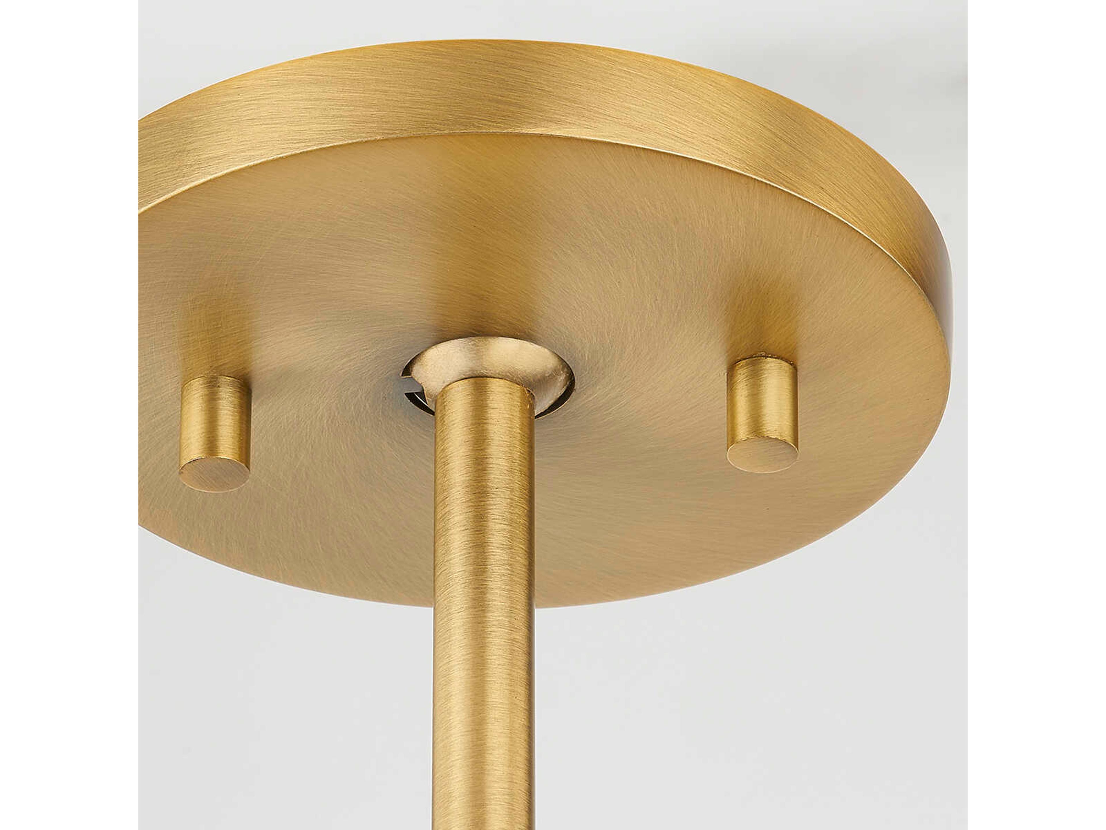 Troy Lighting Ivins 1-Light Patina Brass Glass Globe Mini Pendant