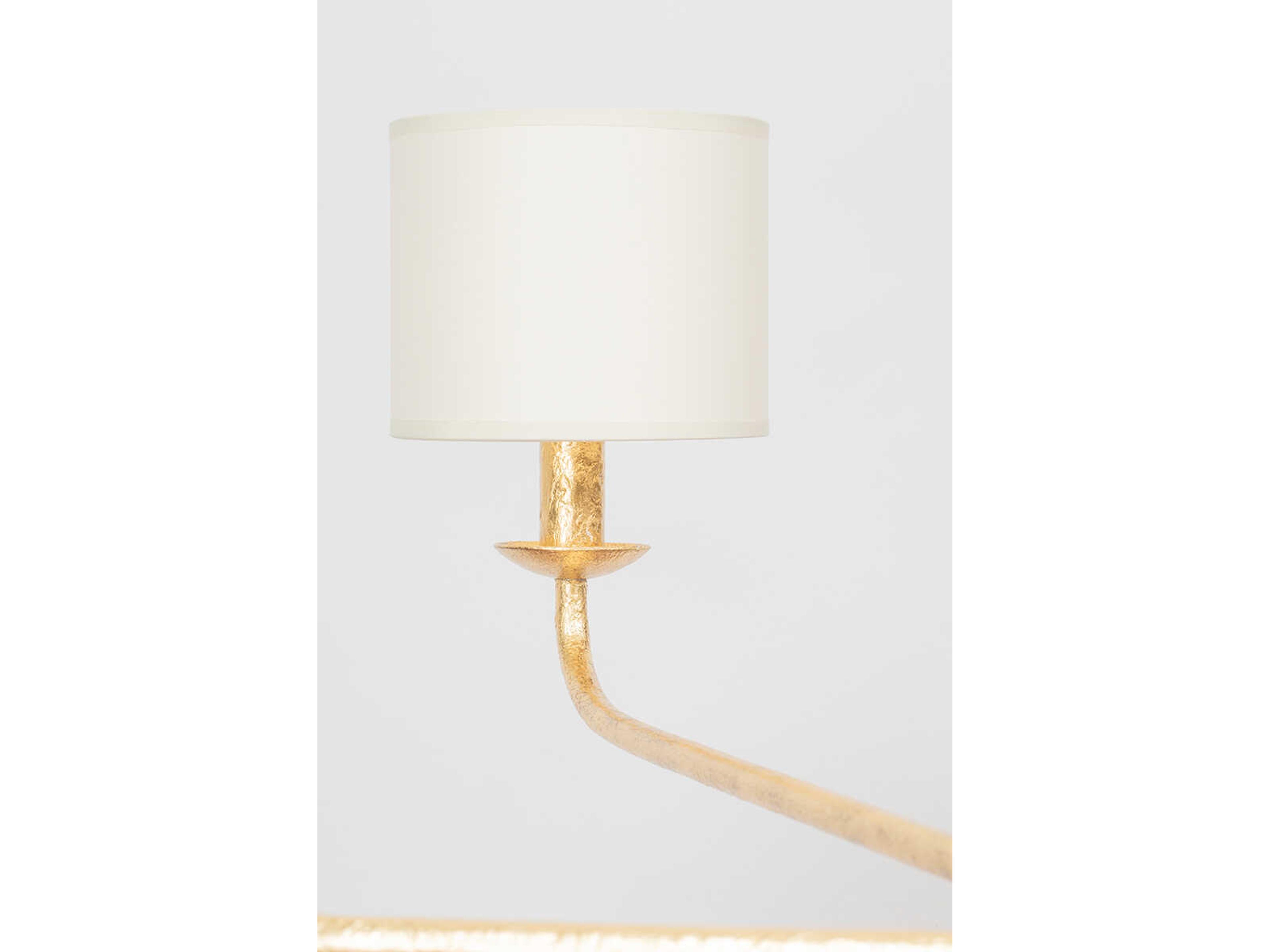 Troy Lighting Osmond 6-Light Vintage Gold Leaf Drum Chandelier