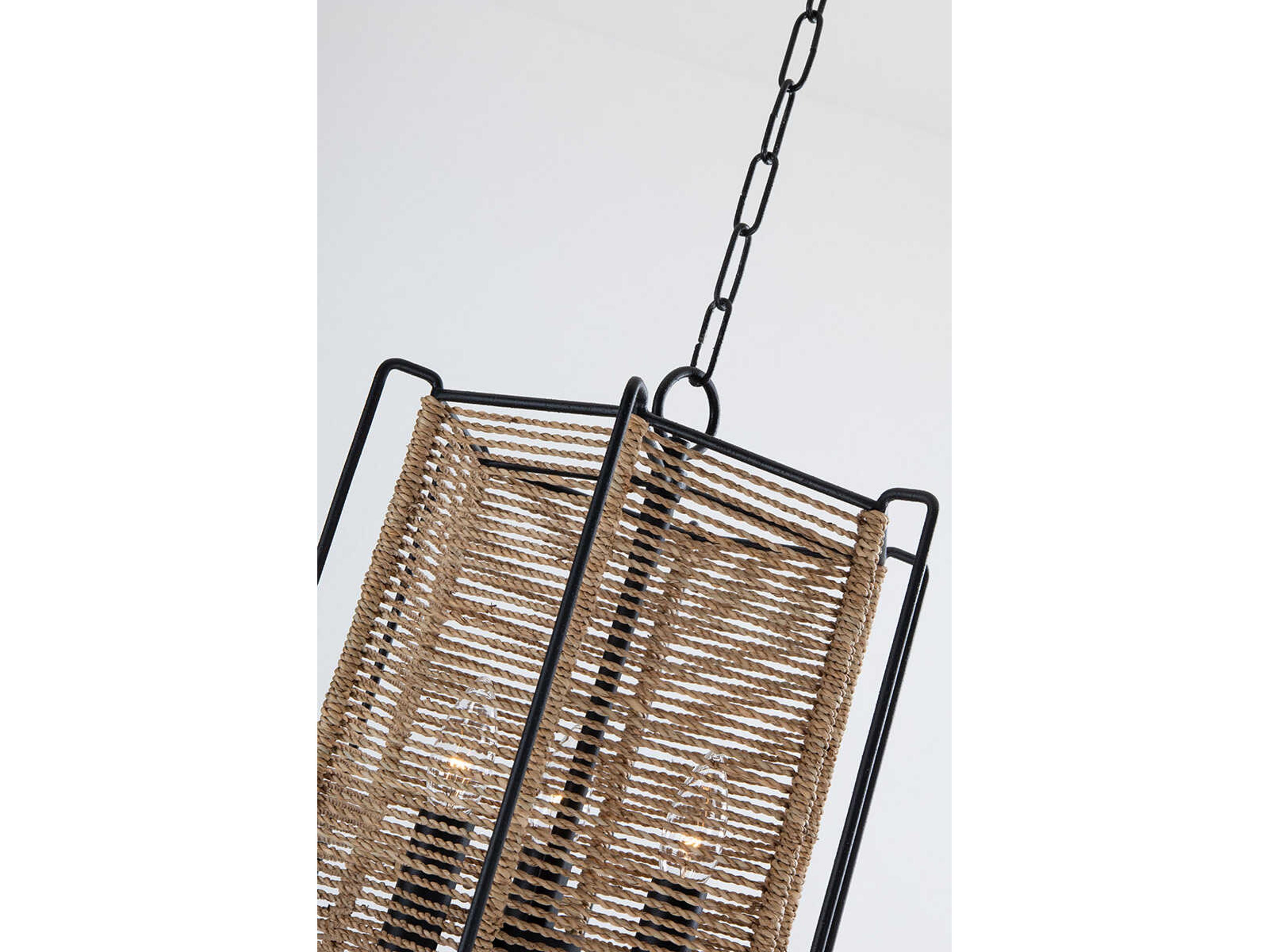 Troy Lighting Ramon 4-Light Textured Black Pendant