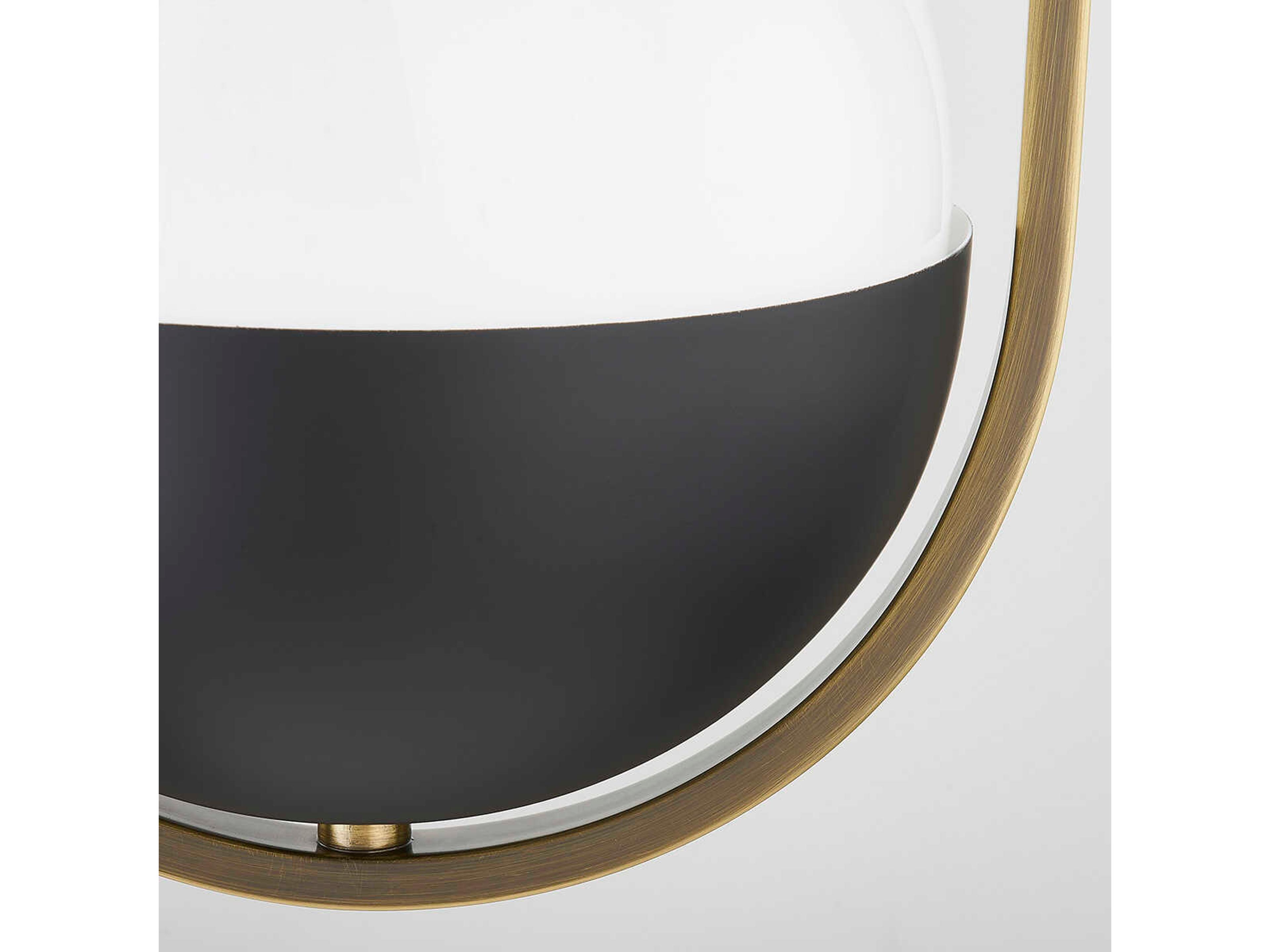 Troy Lighting Willard 2-Light Patina Brass Glass Globe Mini Pendant