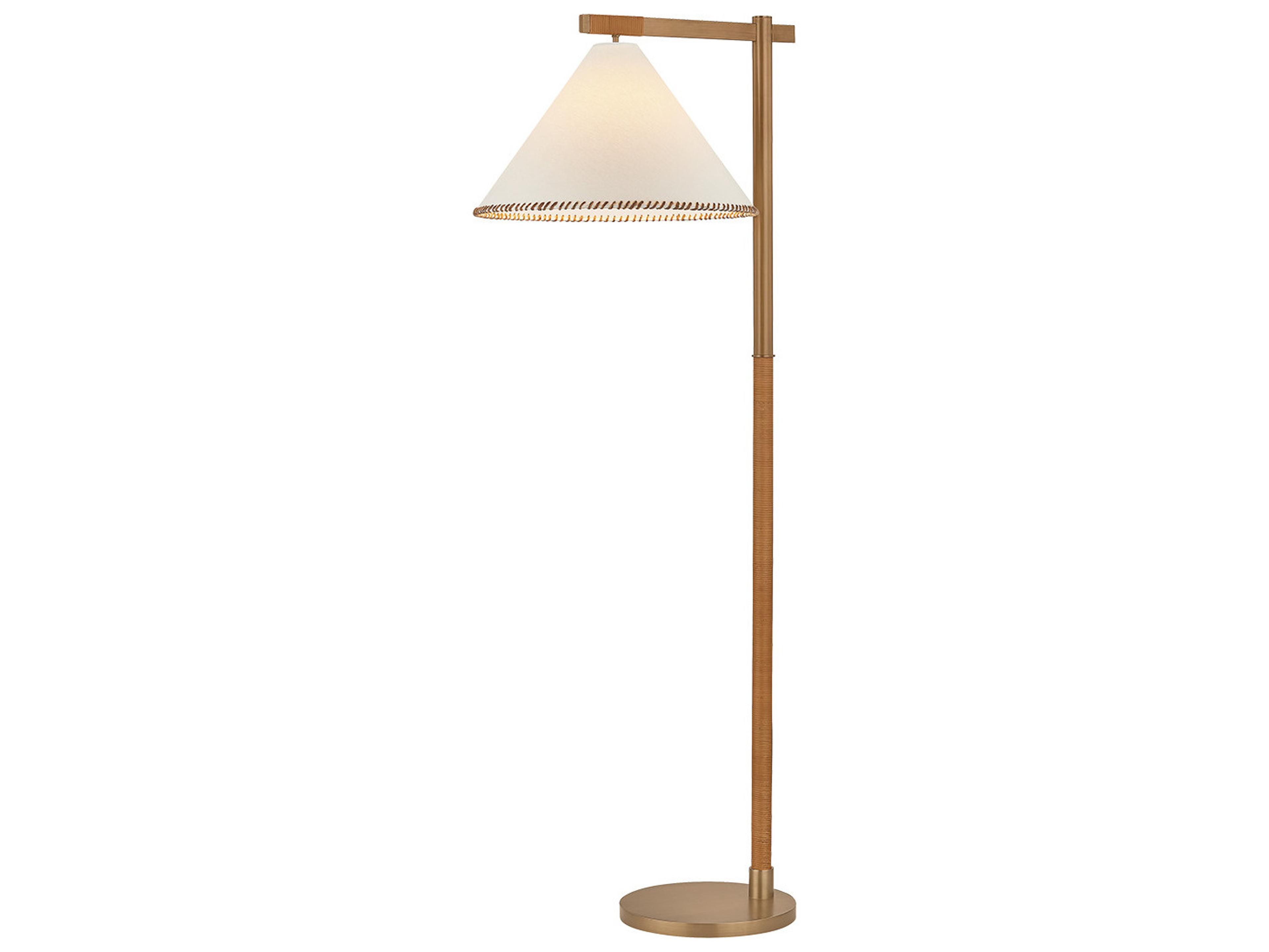 Stoney Patina Brass Floor Lamp