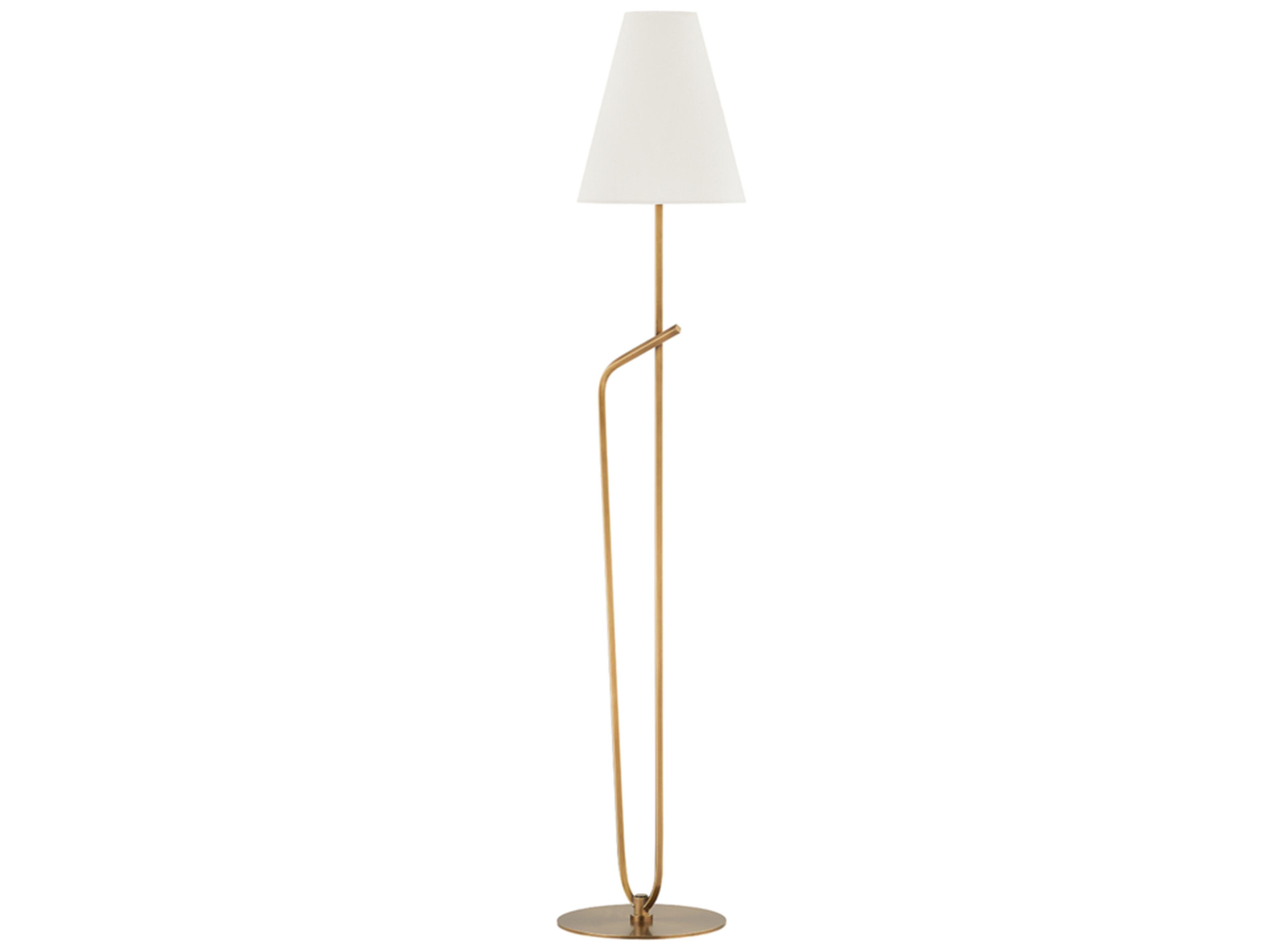 Pearce Floor Lamp in Patina Brass