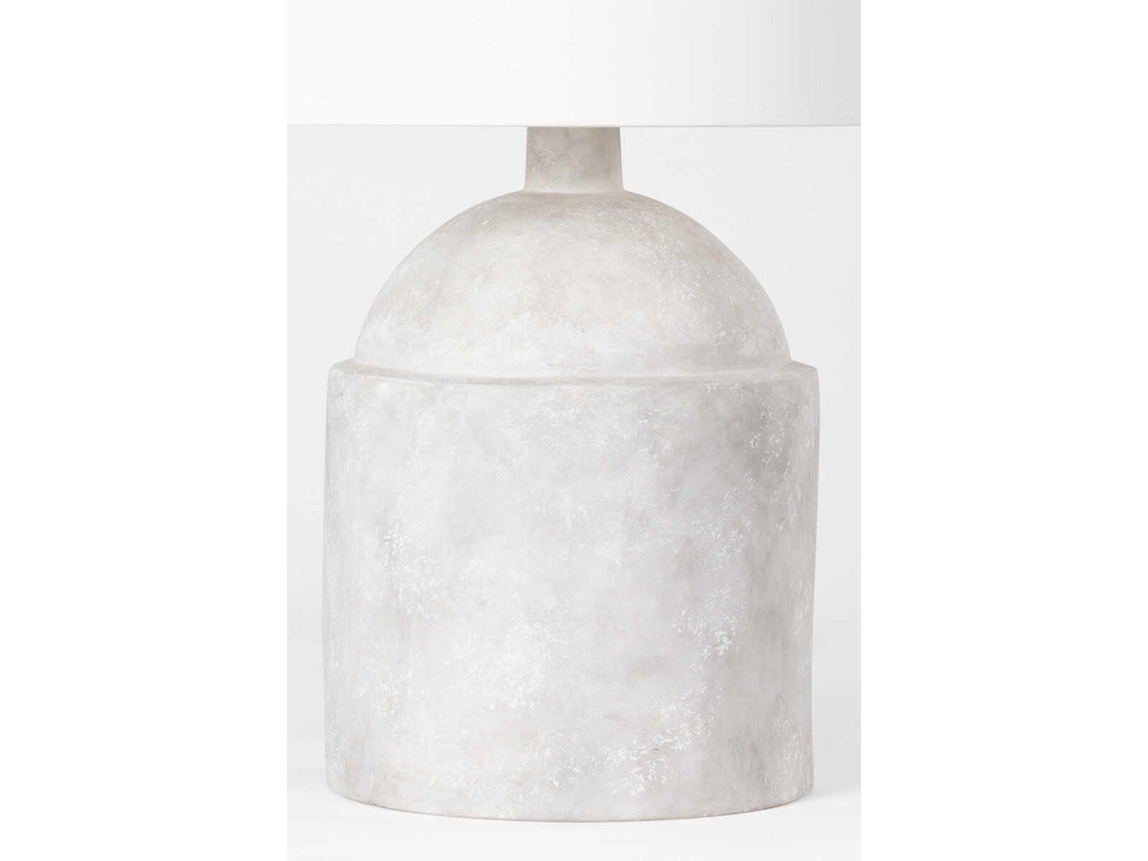 Troy Lighting Torrance Ceramic Weathered Grey Off White Linen Buffet Lamp