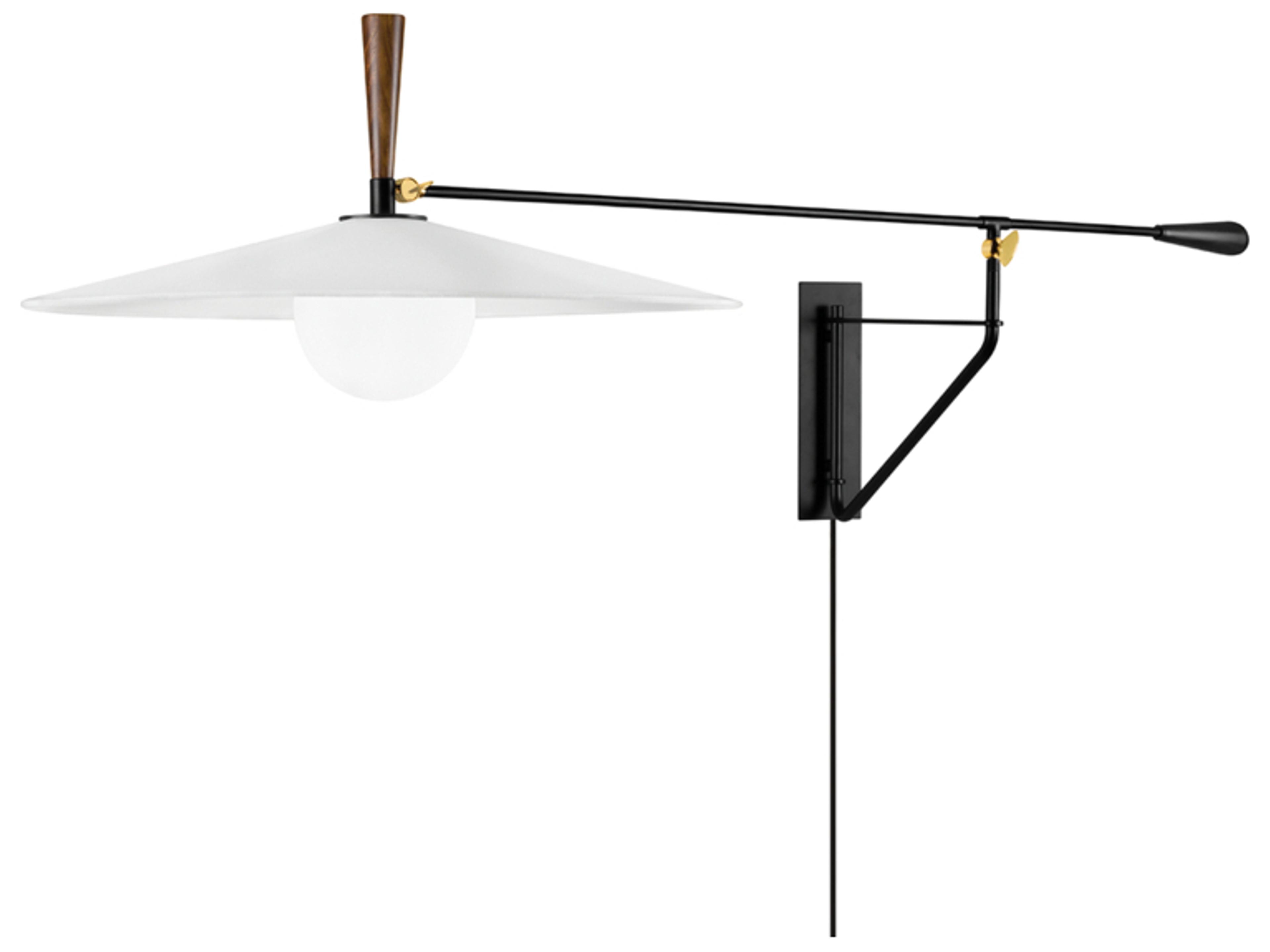 Duarte 1-Light Soft Black Swing Wall Sconce