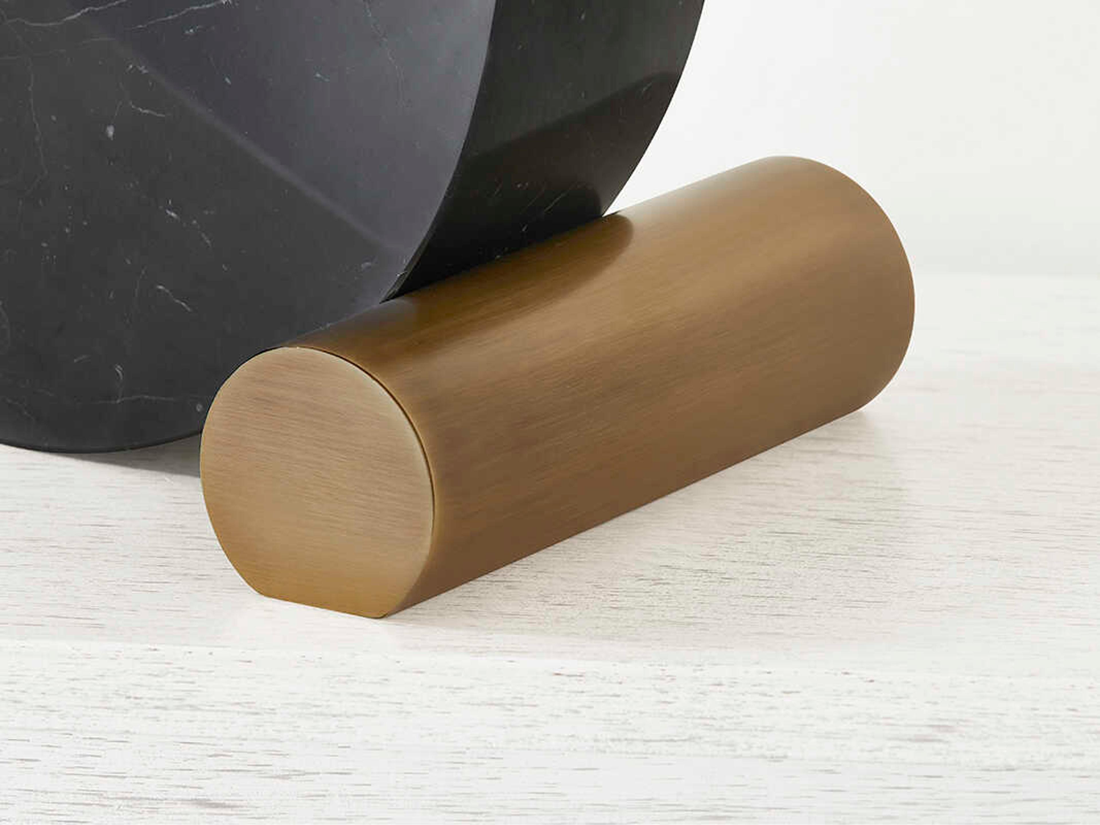 Troy Lighting Yellowstone Patina Brass Off White Linen Table Lamp