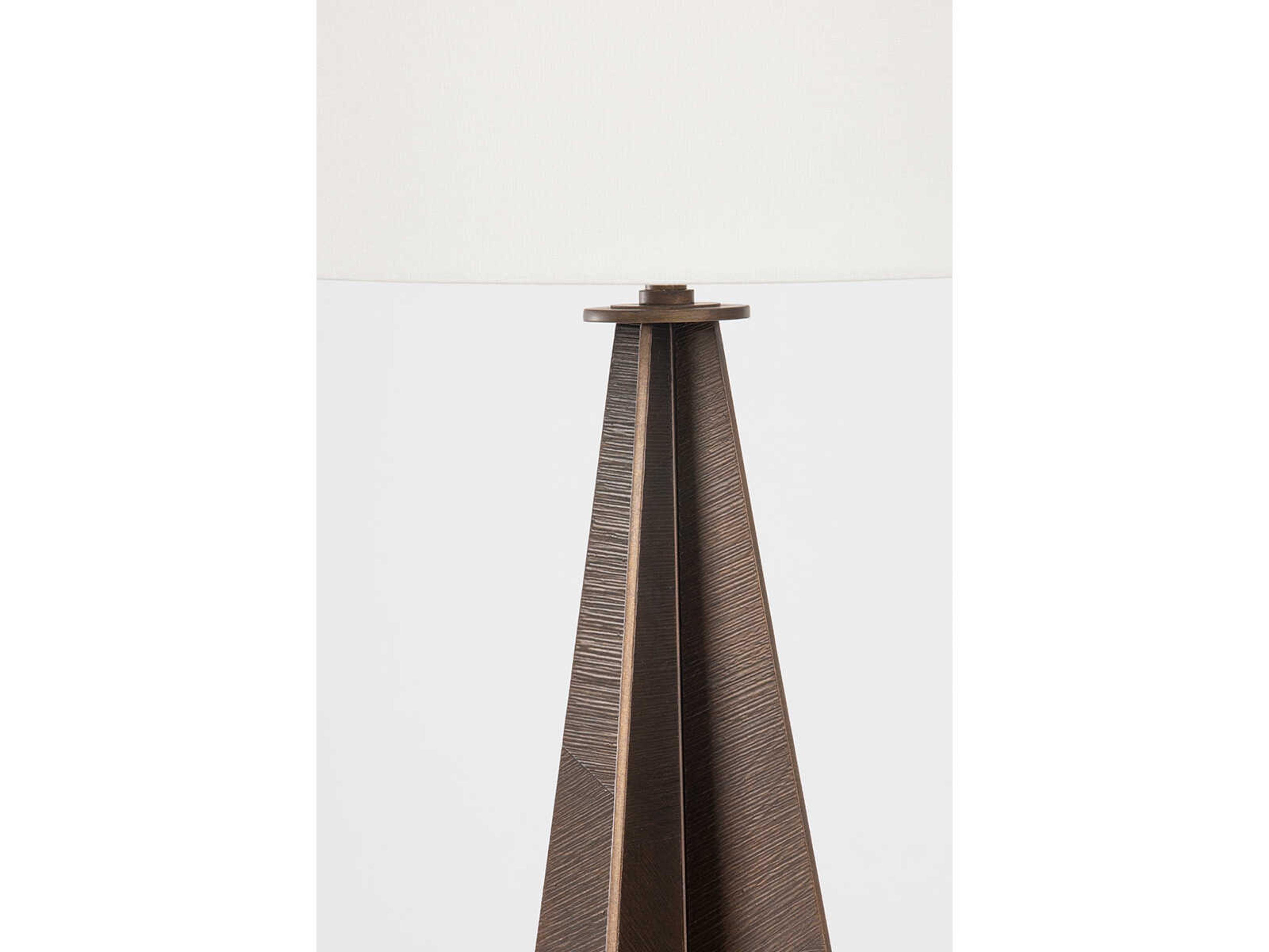 Troy Lighting Finn Bronze Leaf Off White Linen Buffet Lamp