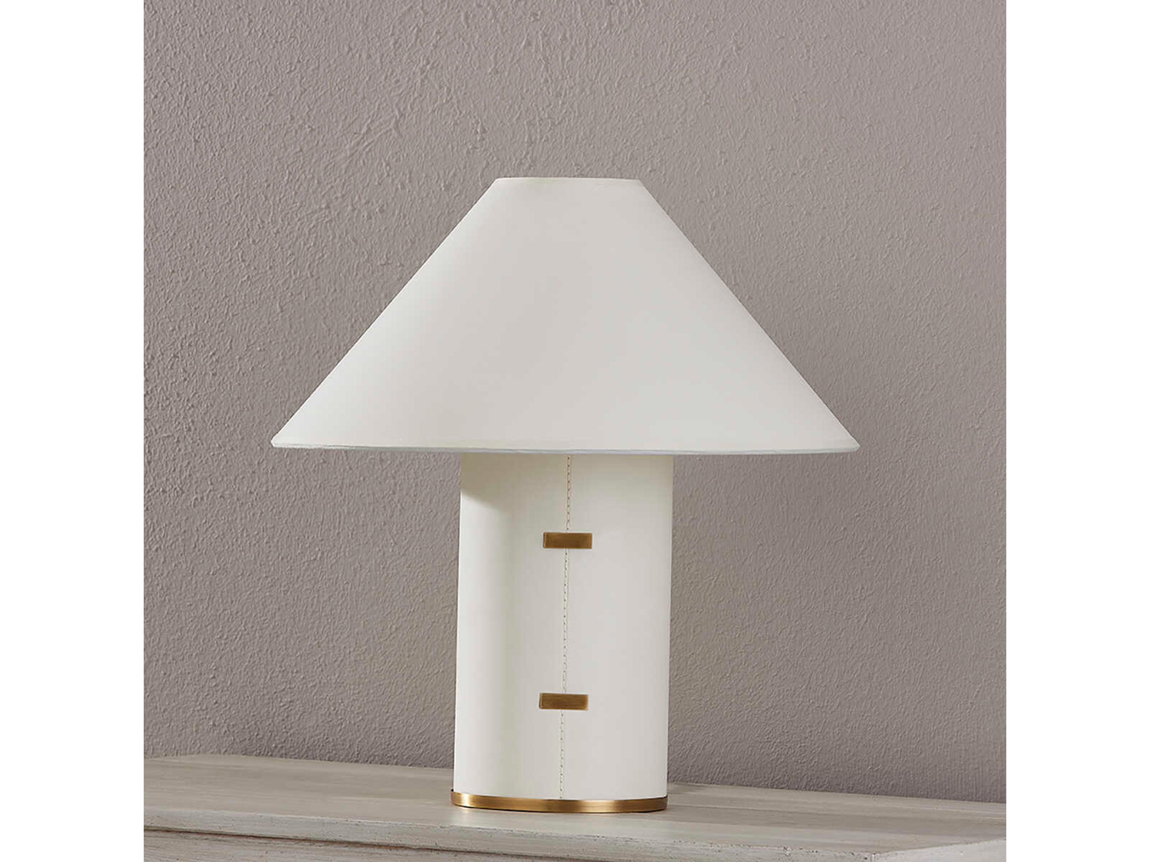 Troy Lighting Bond Patina Brass Paper White Table Lamp