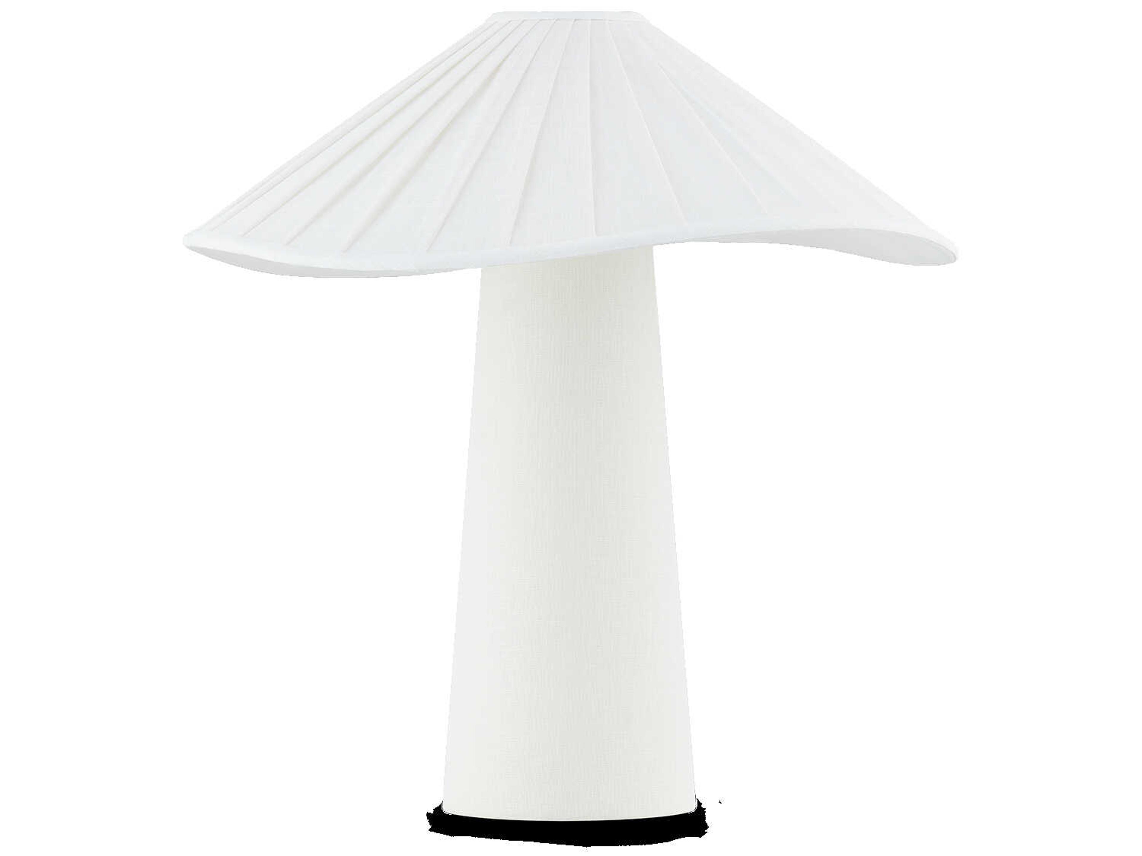 Chanterelle Patina Brass Natural Linen Black Table Lamp