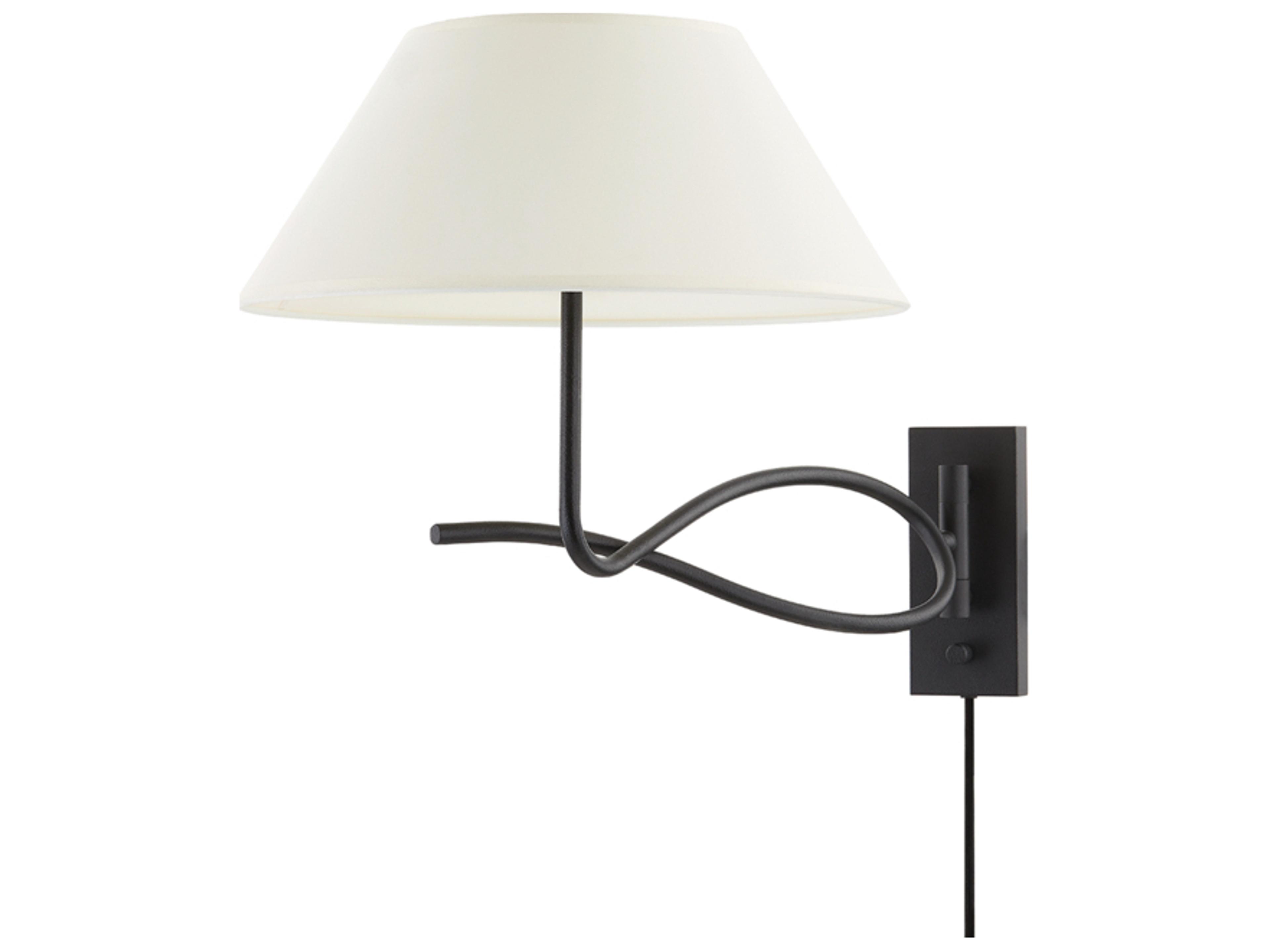 Alameda 2-Light Forged Iron Black Swing Wall Sconce