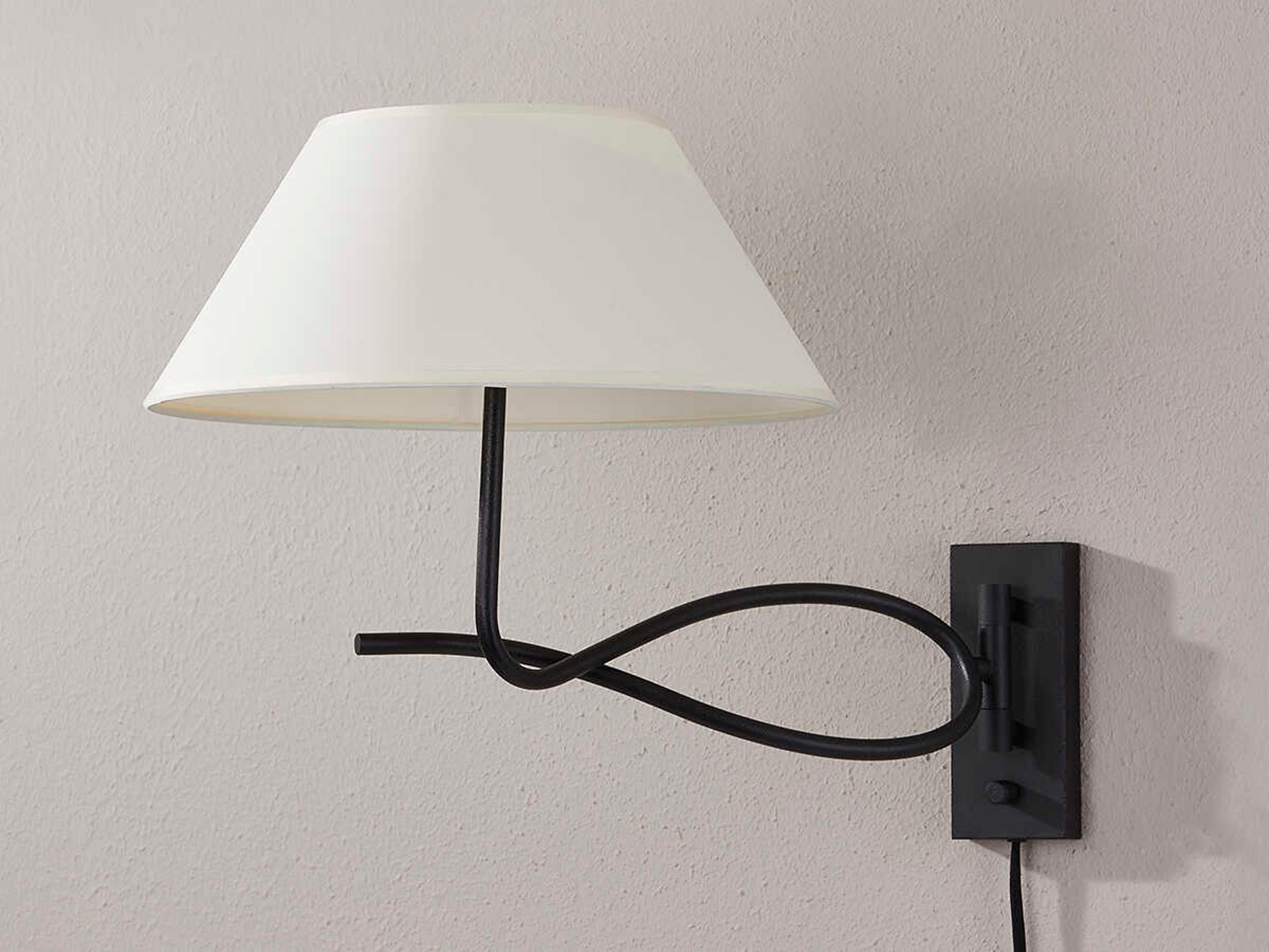 Troy Lighting Alameda 2-Light Forged Iron Black Swing Wall Sconce