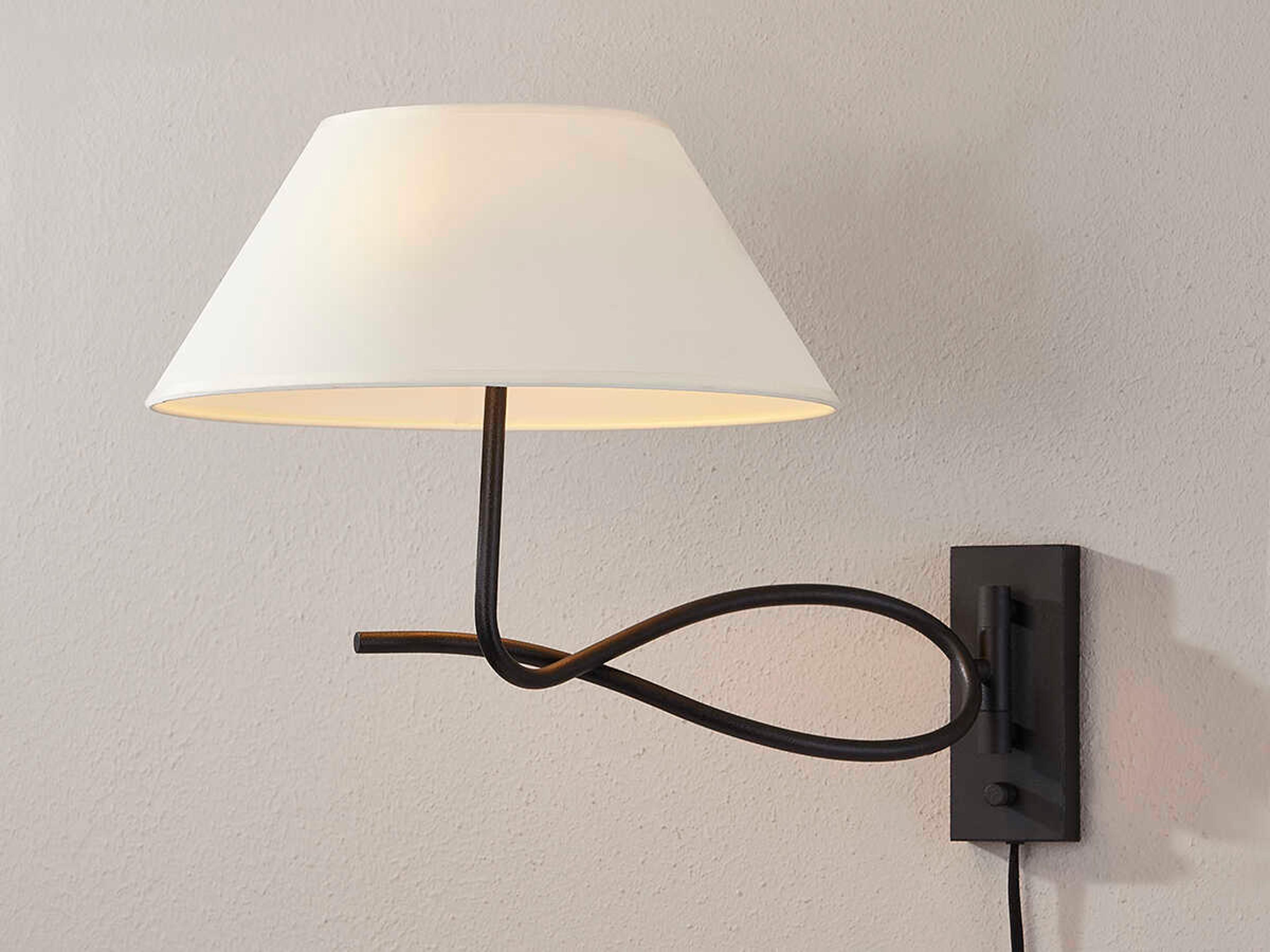 Troy Lighting Alameda 2-Light Forged Iron Black Swing Wall Sconce