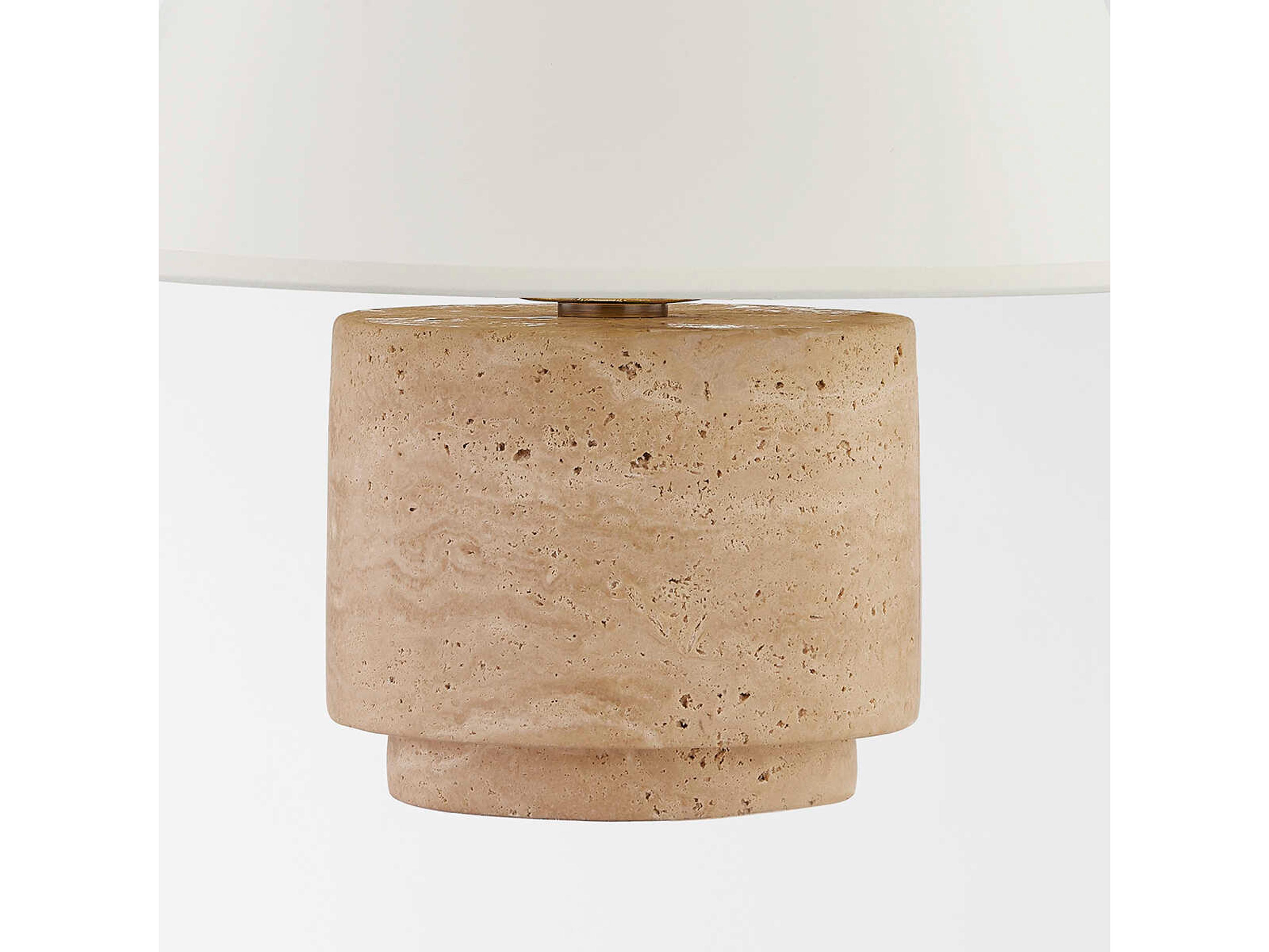 Troy Lighting Bronte Patina Brass Brown Table Lamp