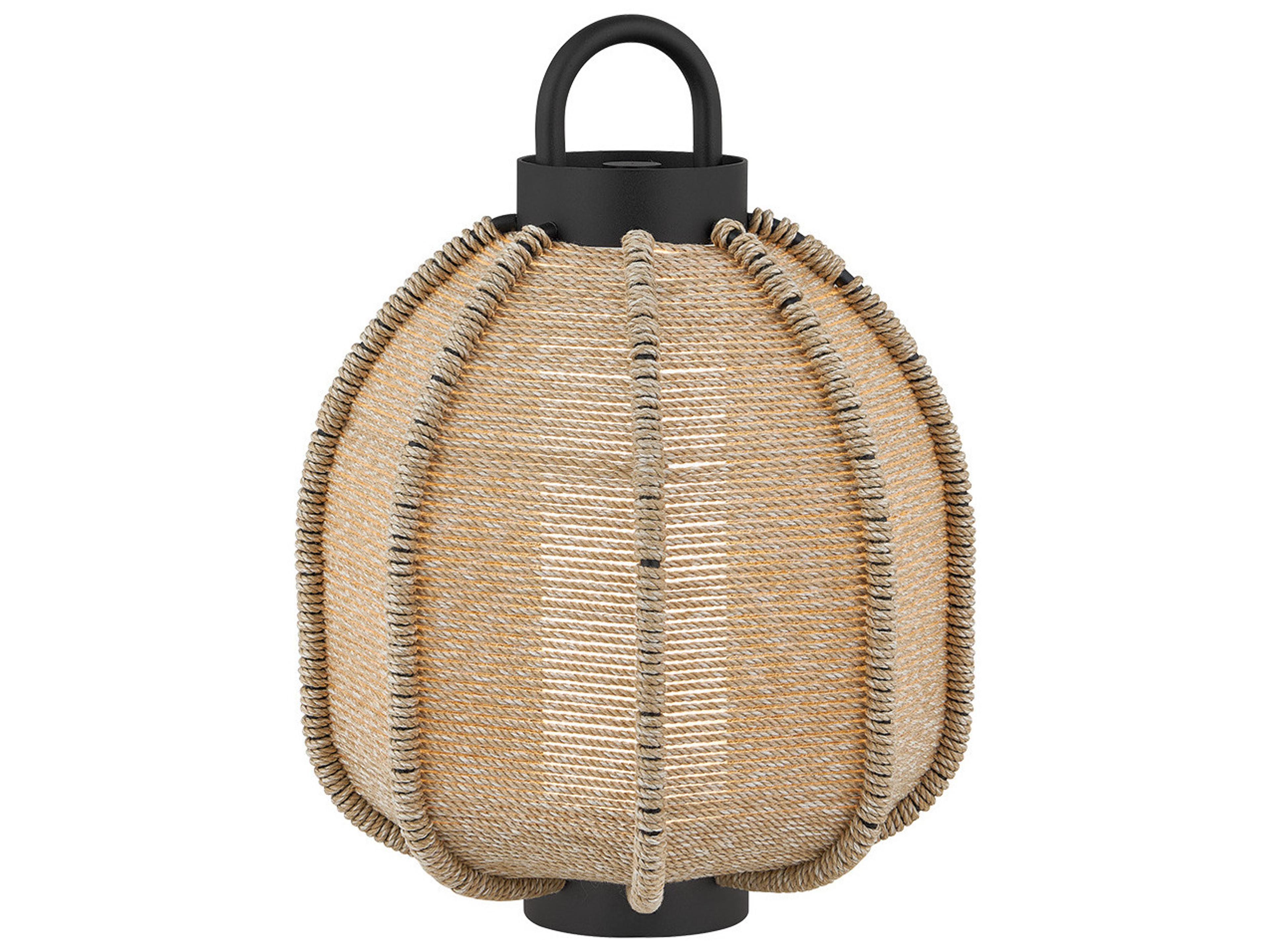 Maltby Texture Black Brown Table Lamp