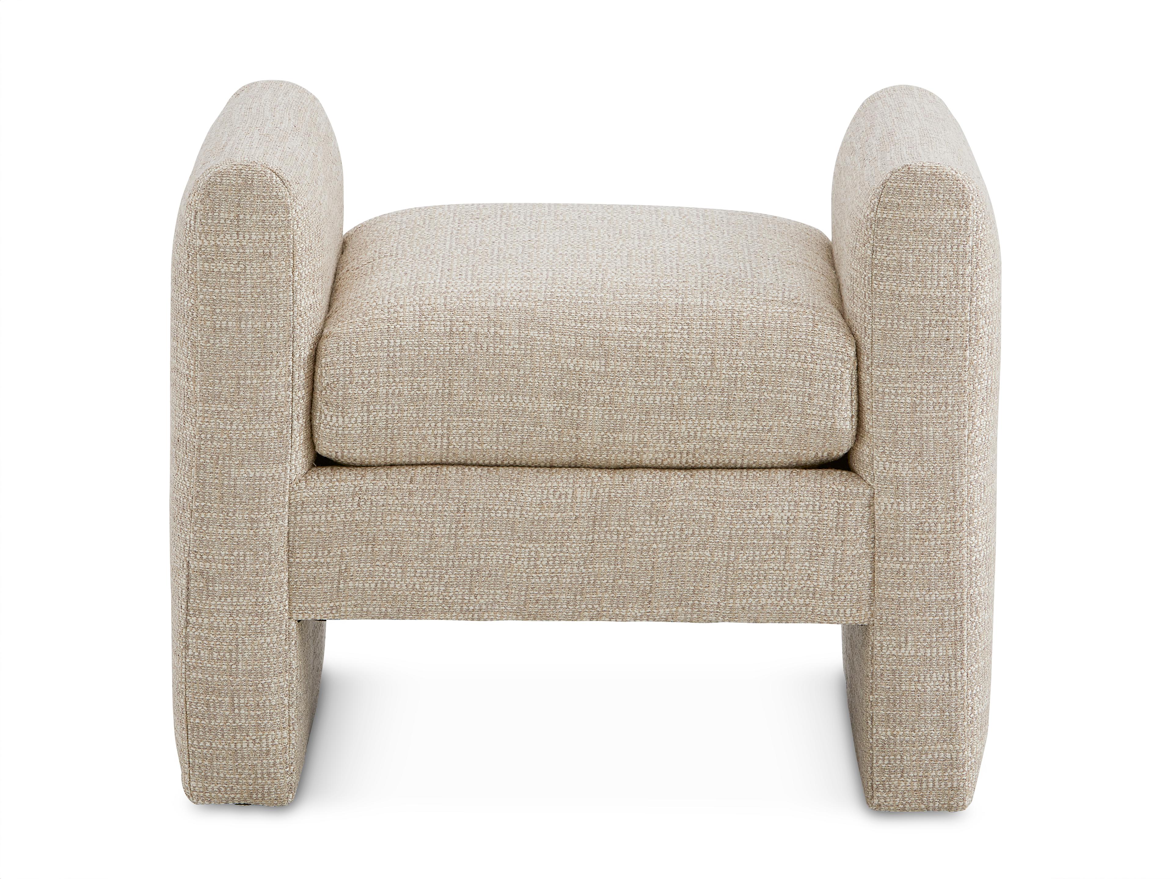 Temple Shapely Upholstered Accent Bench