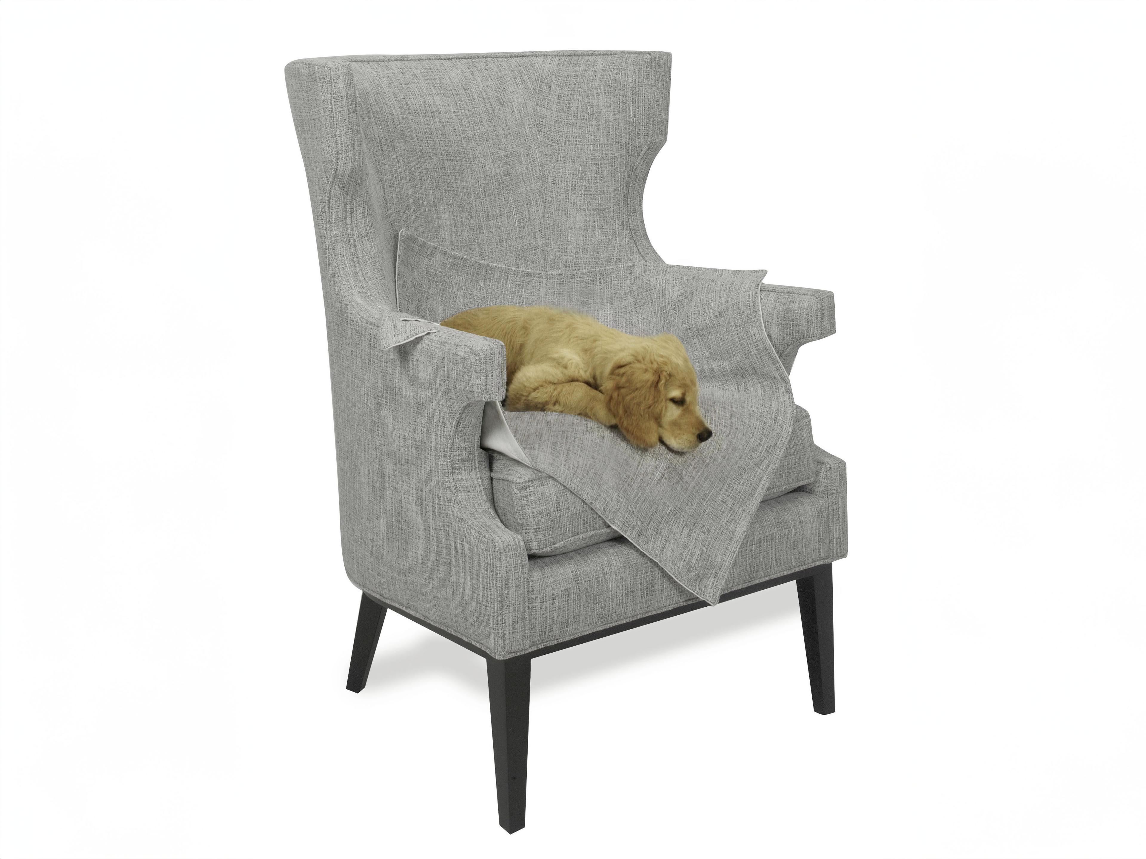 Temple Pet Throw Fabric Accent Chair
