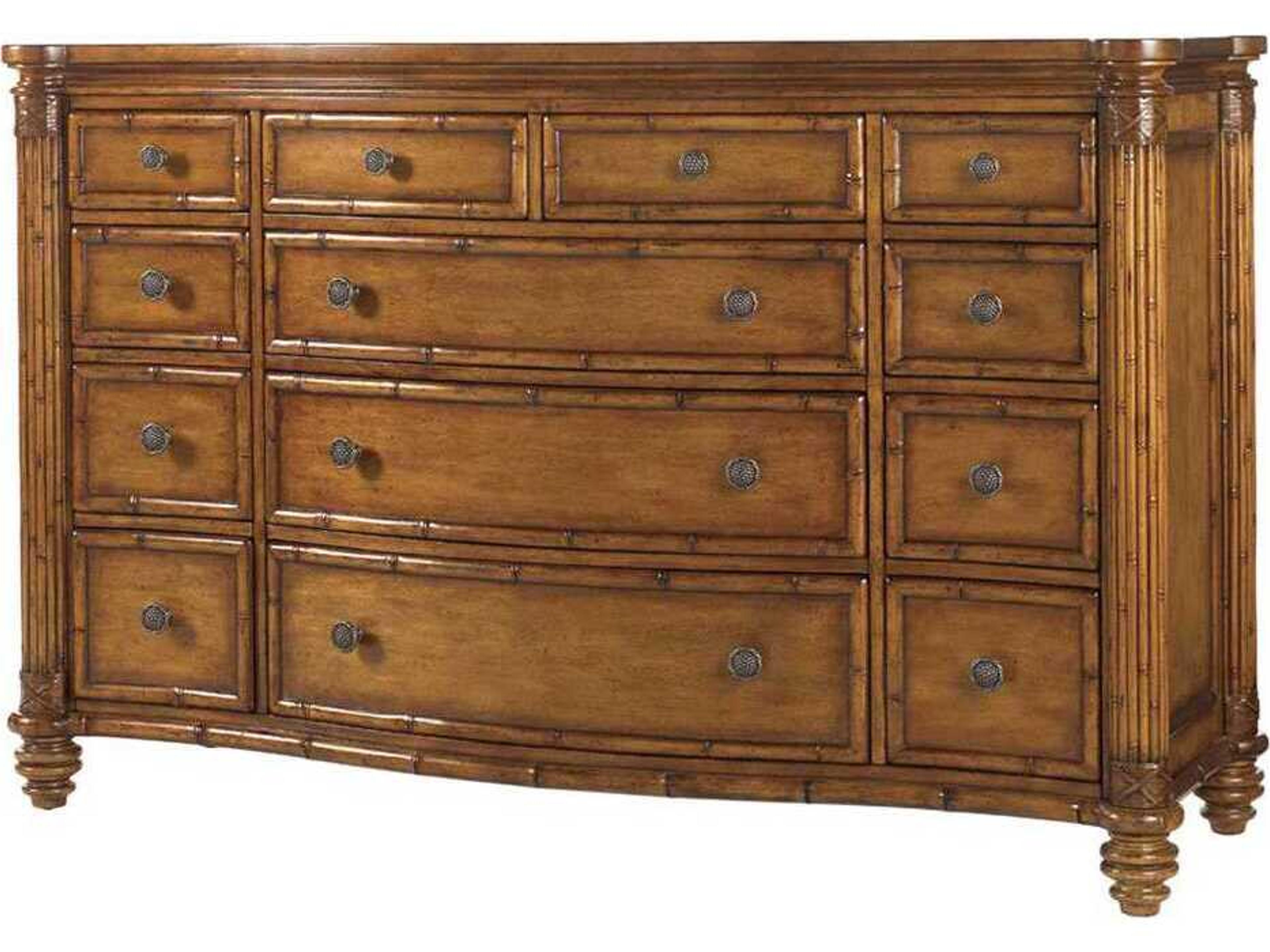Island Estate Barbados 13 - Drawer Triple Dresser