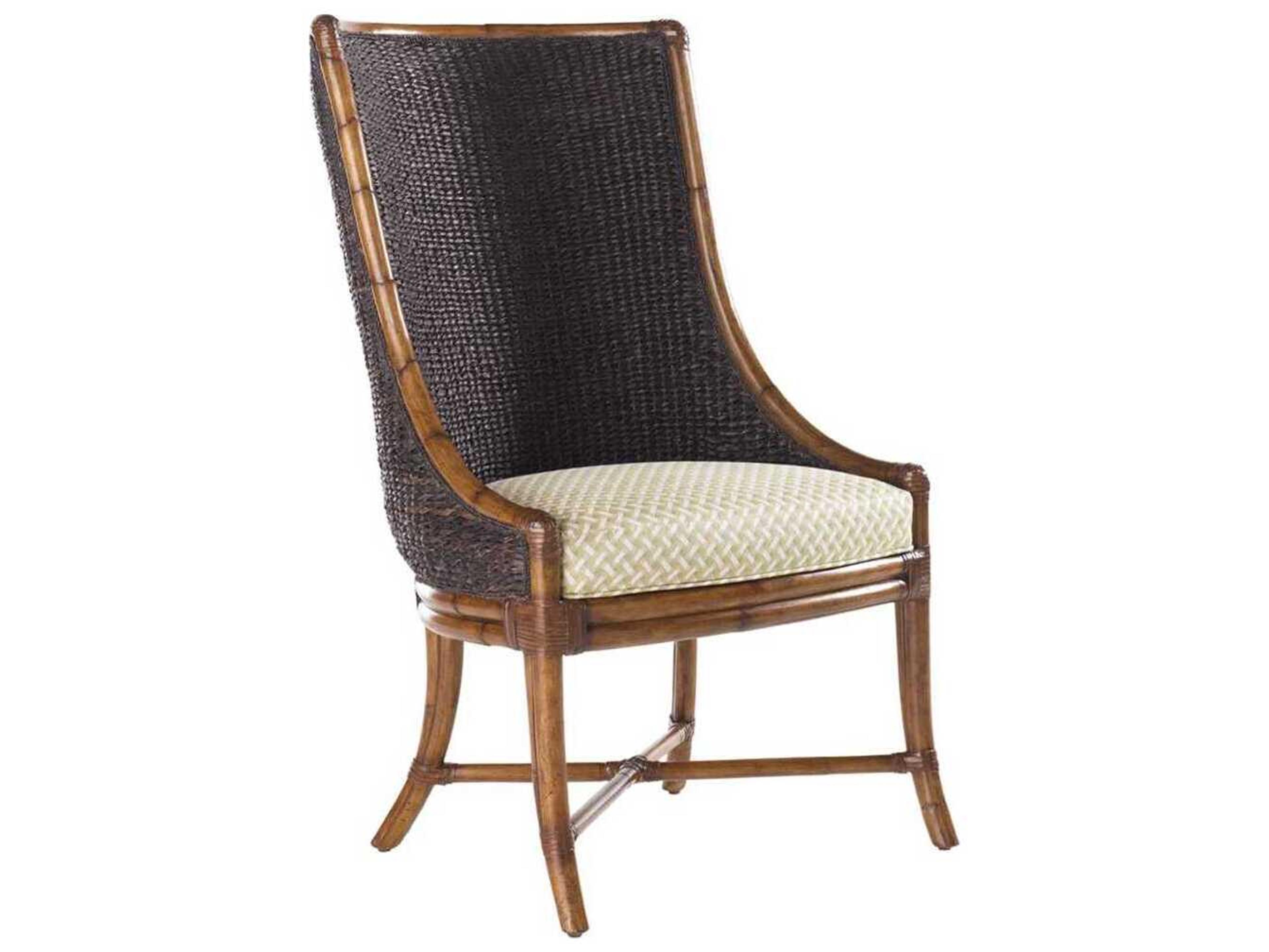 Tommy Bahama Island Estate Brown Upholstered Armless Dining Chair