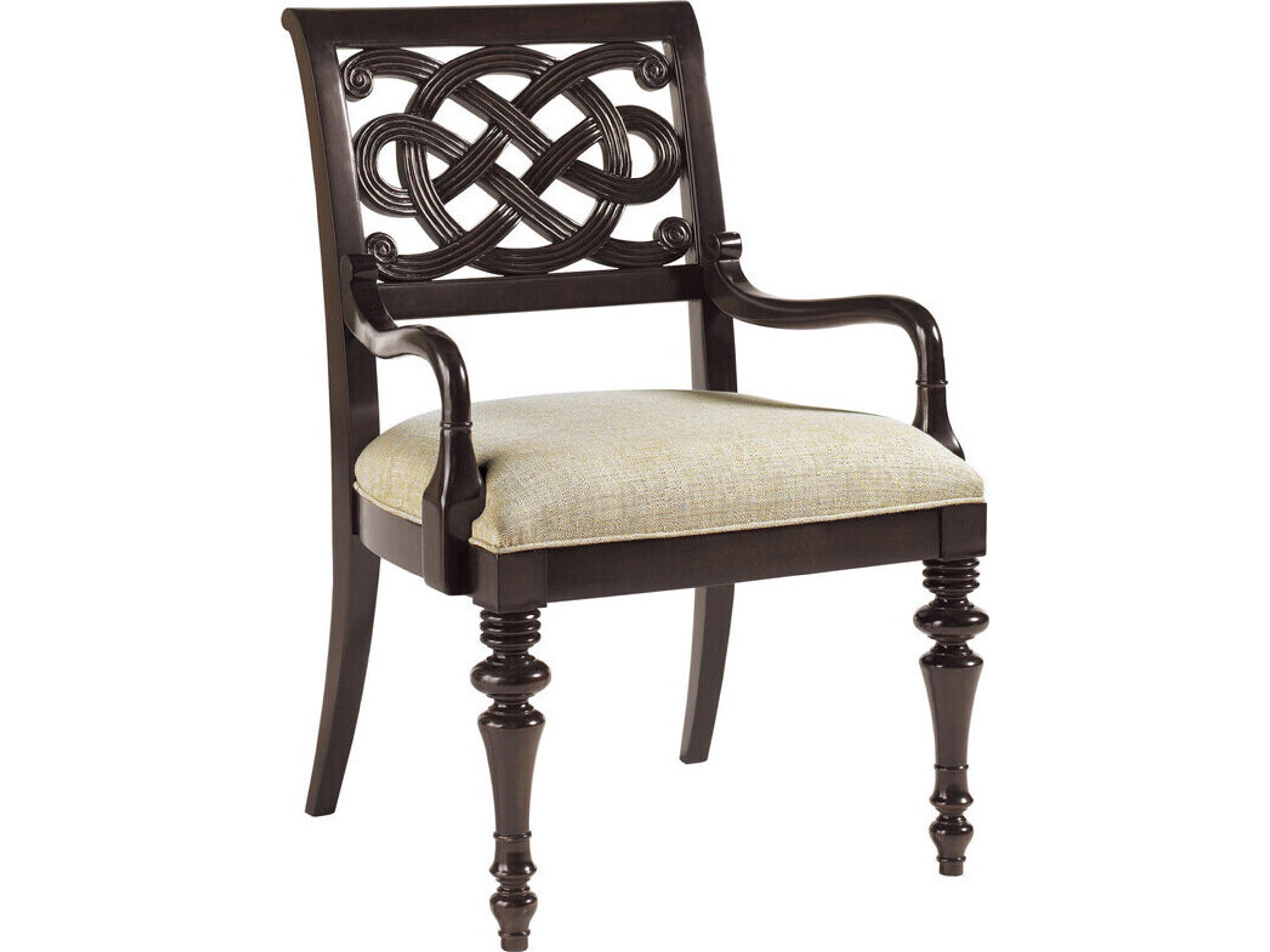 Royal Kahala Brown Upholstered Arm Dining Chair