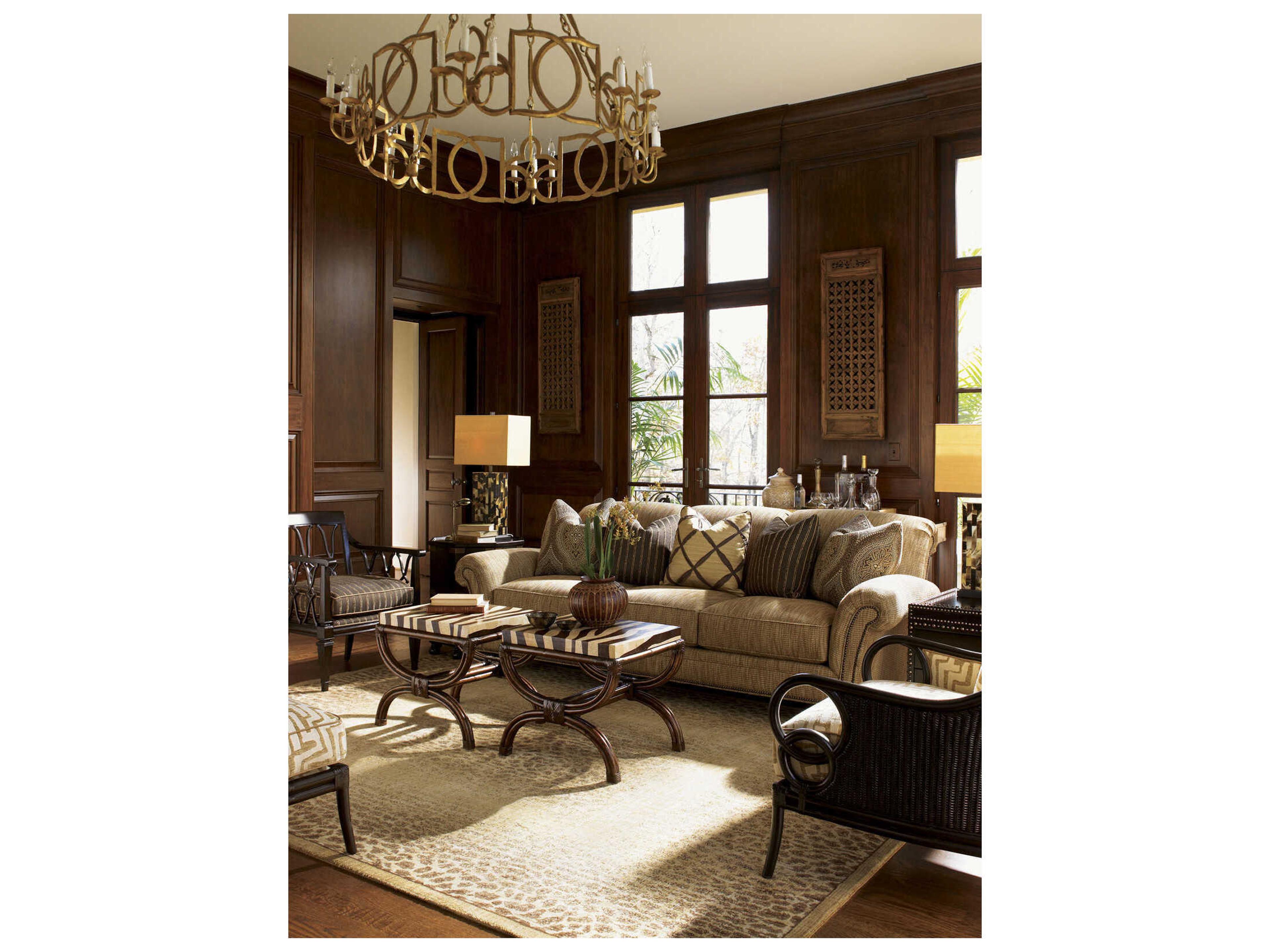 Tommy Bahama Royal Kahala Striped Delight Rectangular End Table